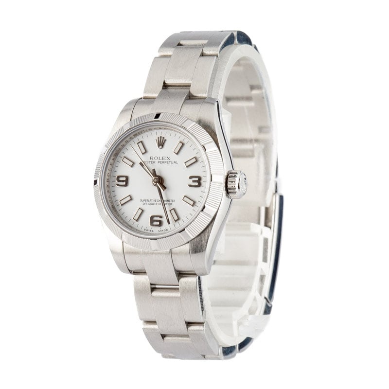 Ladies Rolex Oyster Perpetual 176210 White Dial - 2