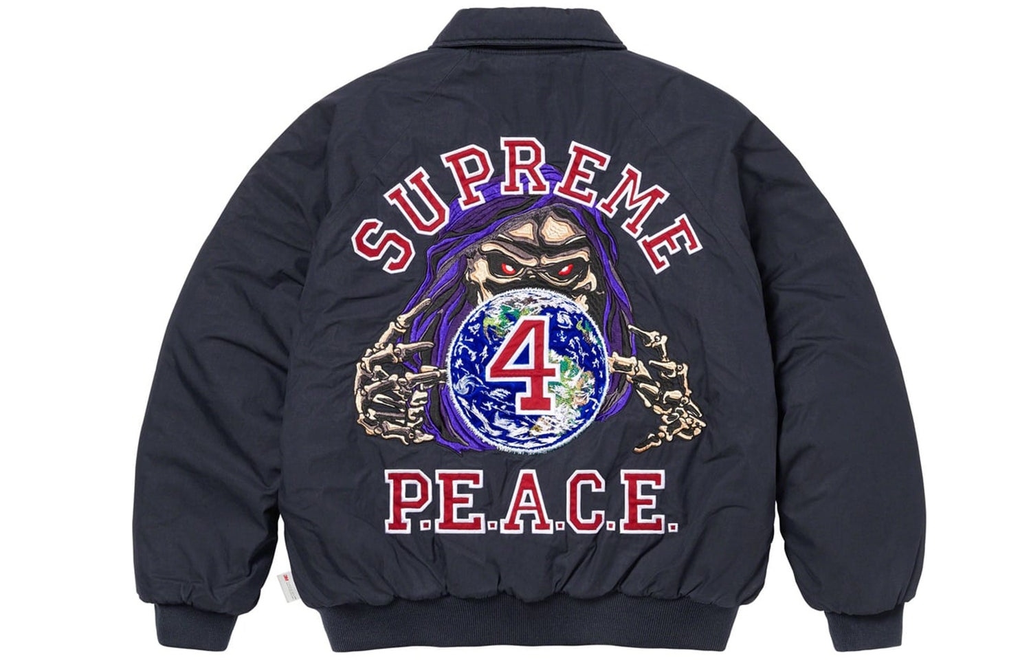 Supreme FW23 FW23 Week11 Peace Embroiderd Work Jacket 'Black' SUP-FW23-182 - 5