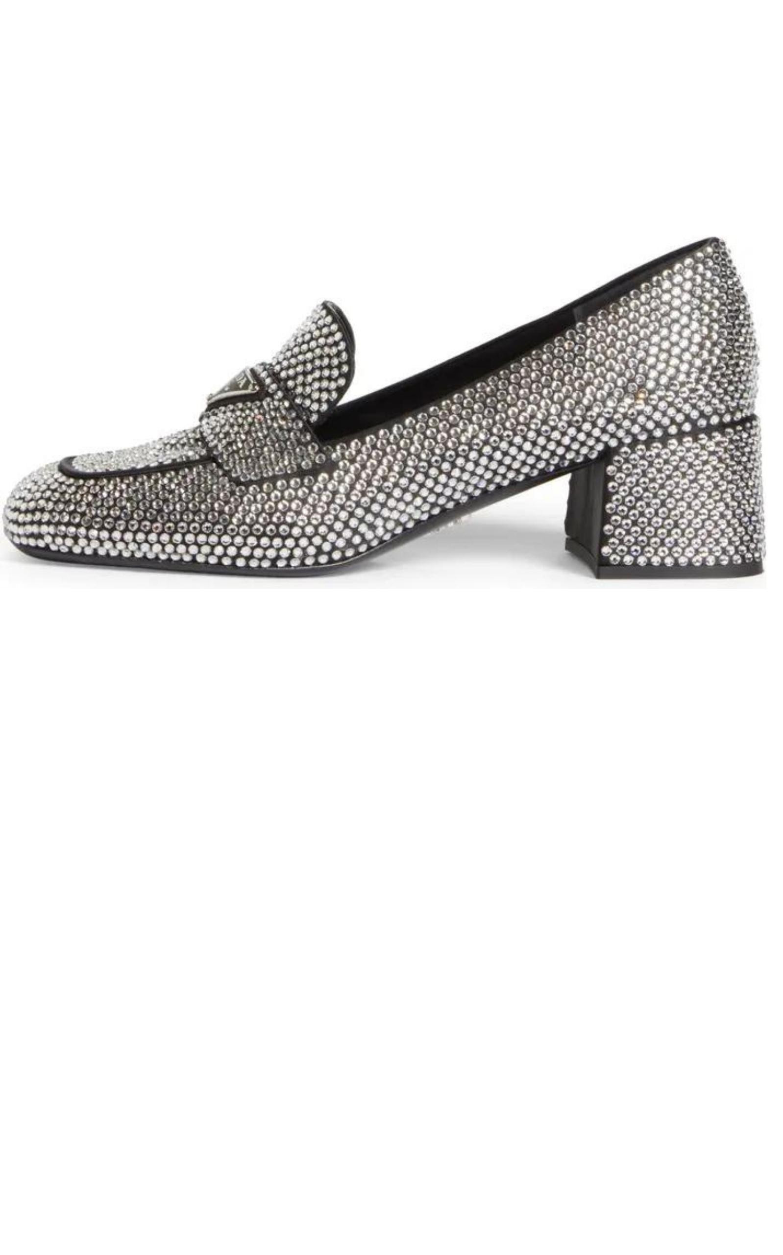 Crystal-embellished Logo-plaque Loafers - 3