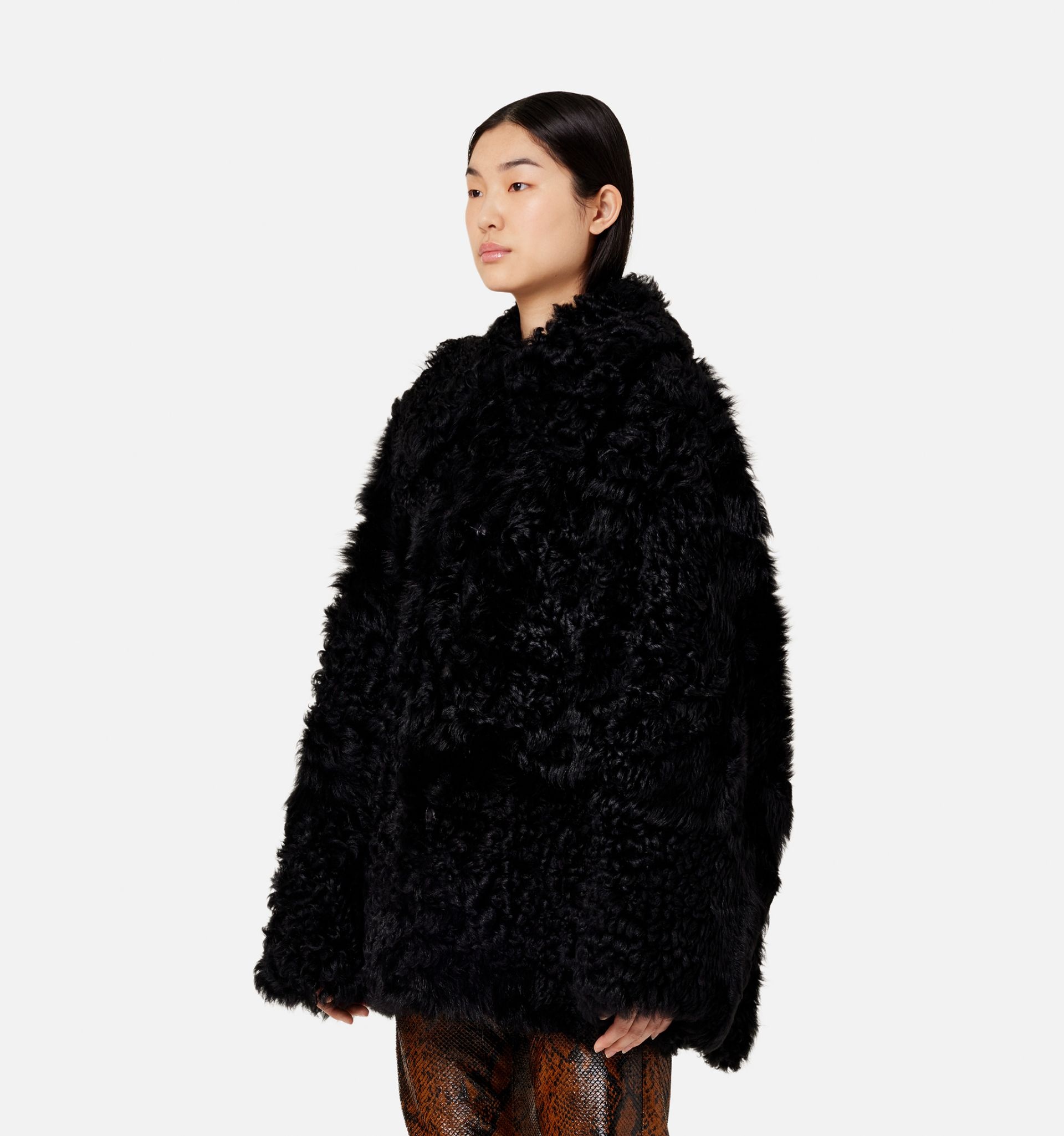 Shirt Coat In Shearling - 4