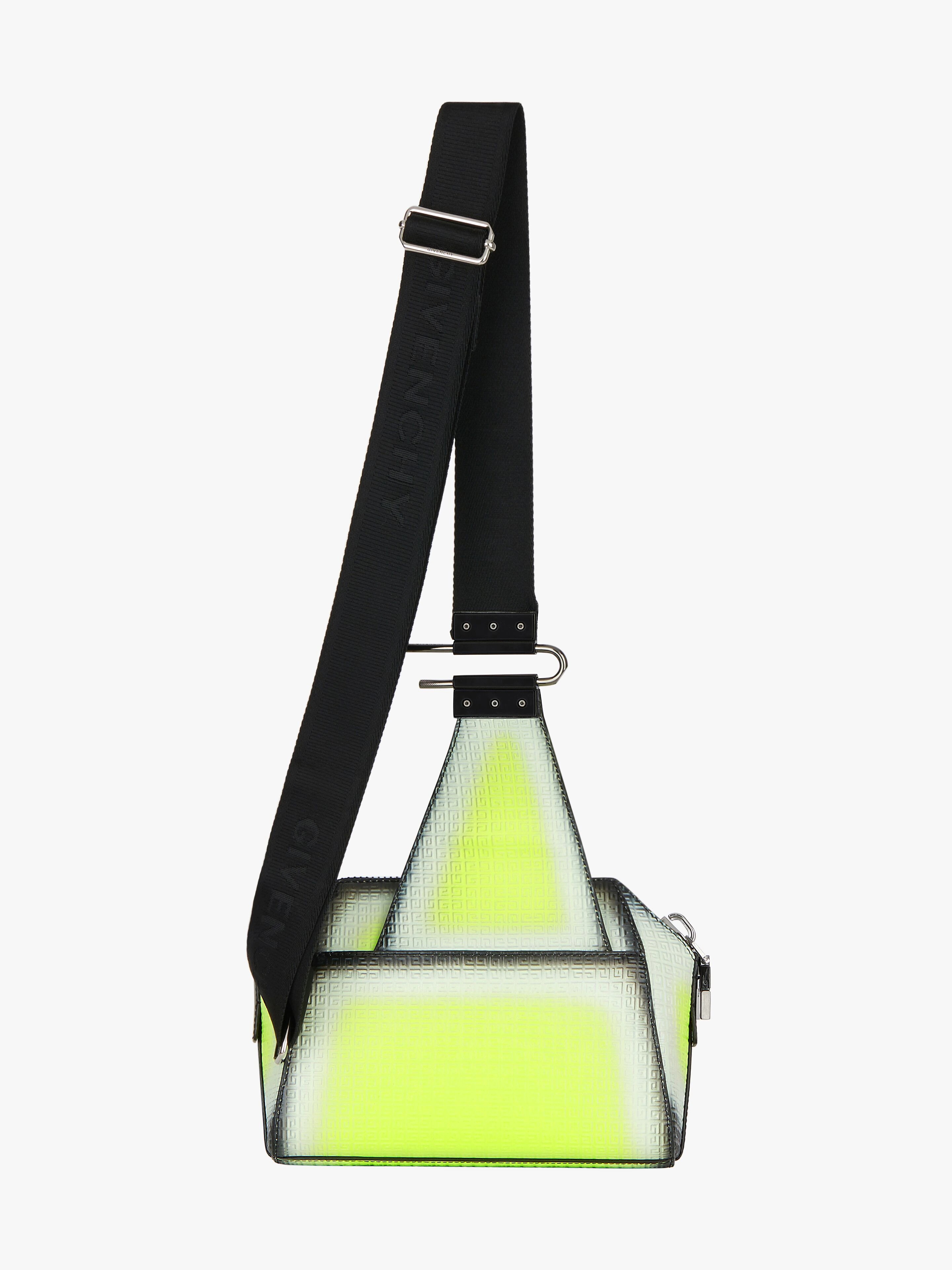 SMALL ANTIGONA CROSSBODY BAG IN LEATHER WITH TAG EFFECT DOG PRINT - 4