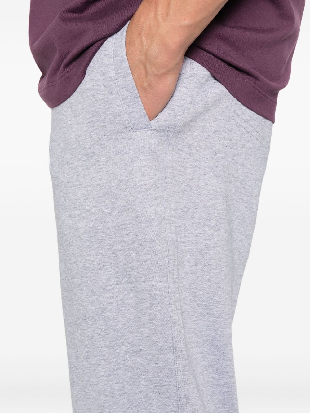 drawstring cotton track pants - 5