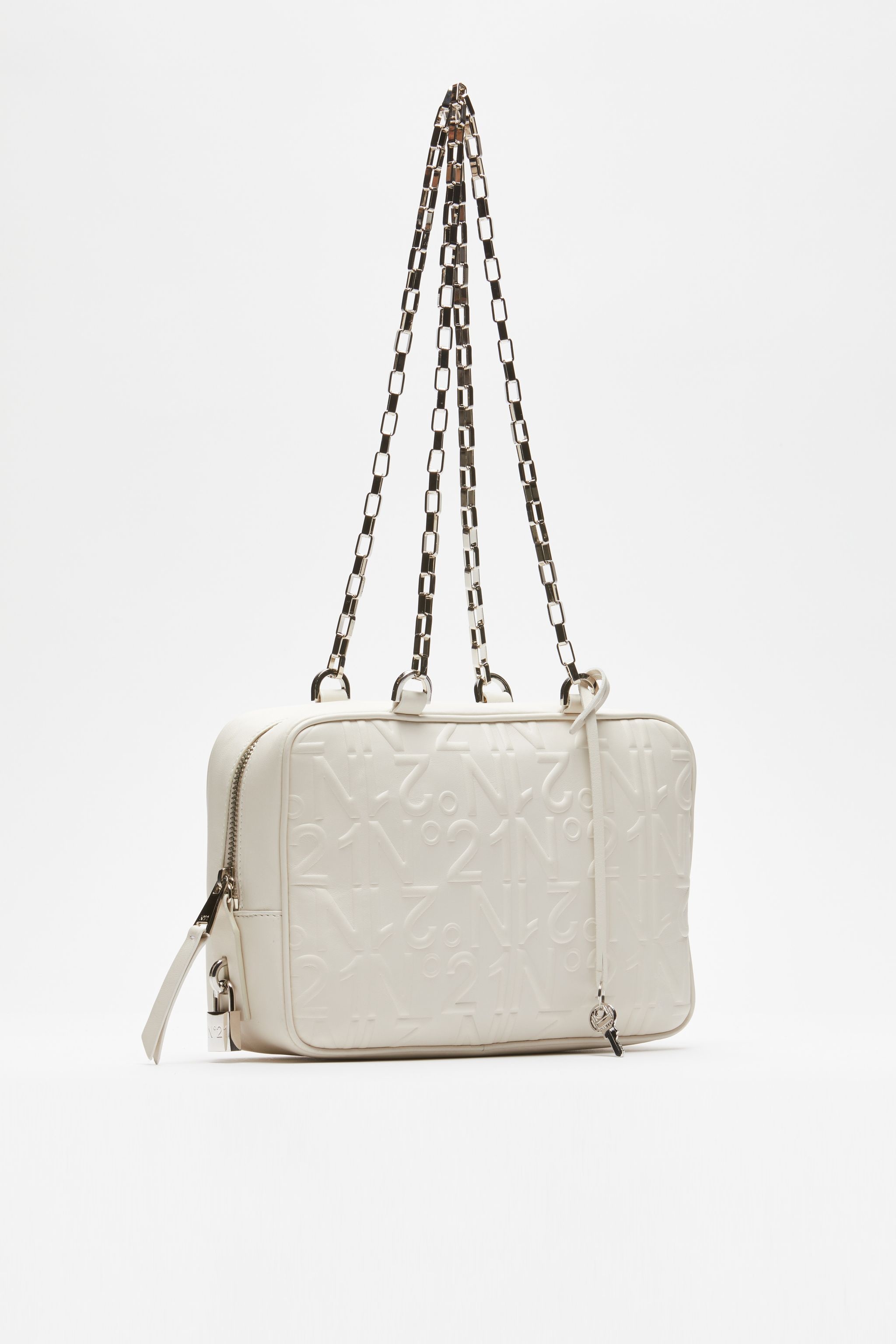 BAULETTO SMALL LOGO-EMBOSSED BAG - 3