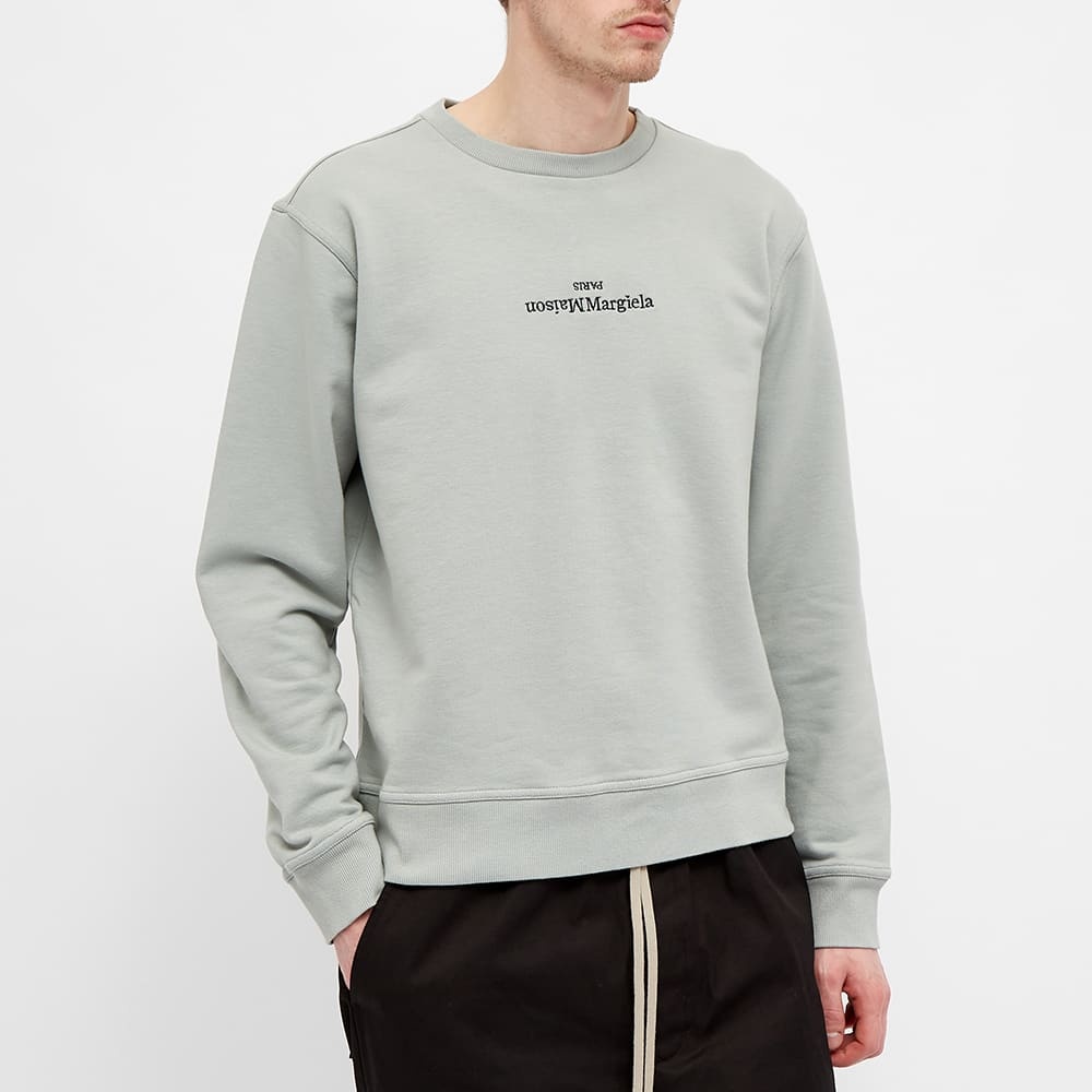 Maison Margiela Embroidered Text Logo Crew Sweat - 4