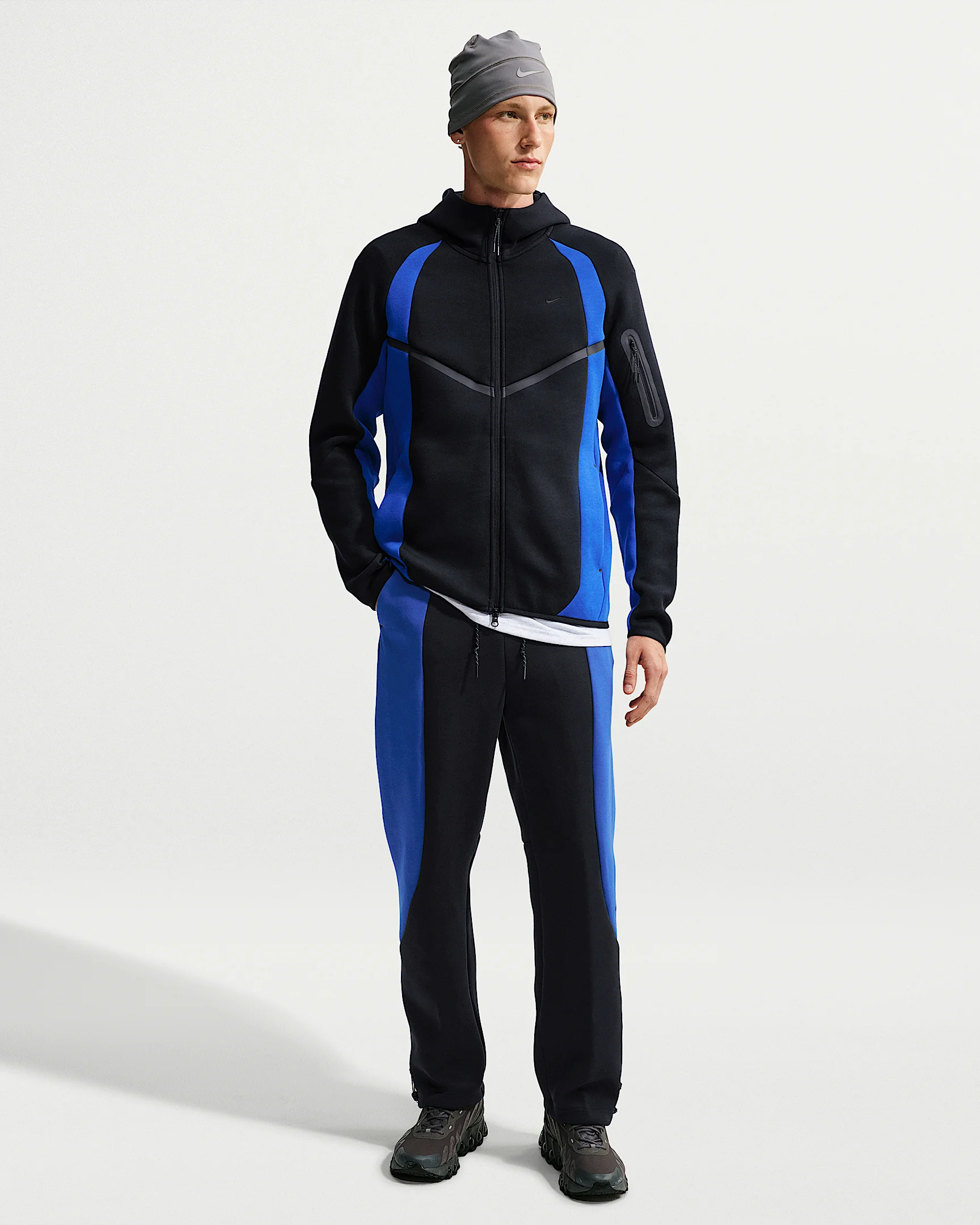 Nike Tech Men's Color-Block Open-Hem Fleece Pants - 1