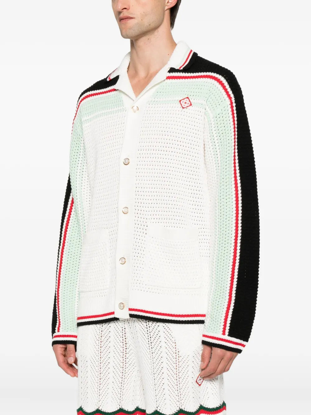 Cardigan With Striped Details - 3