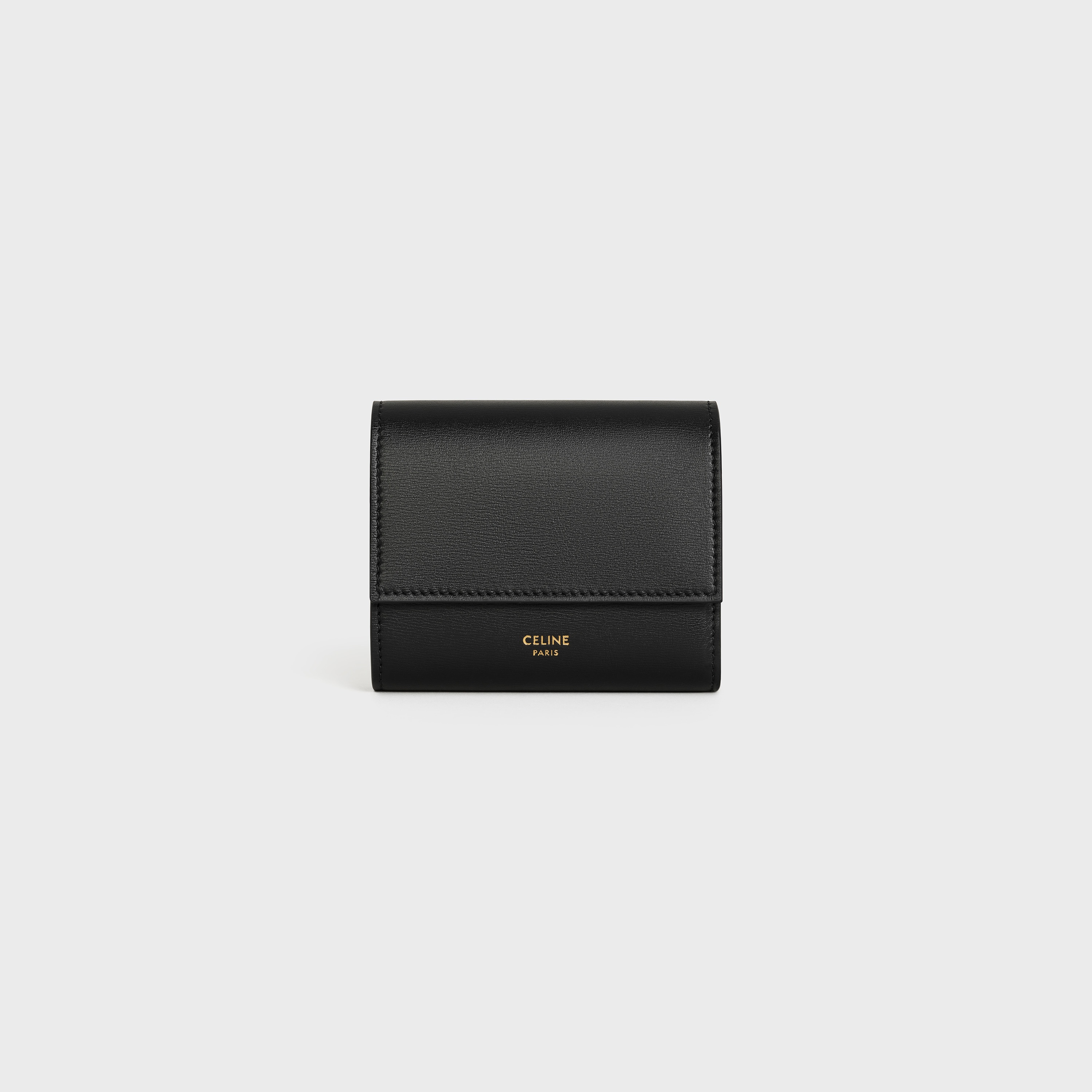 SMALL TRIFOLD WALLET  IN  SMOOTH CALFSKIN - 1