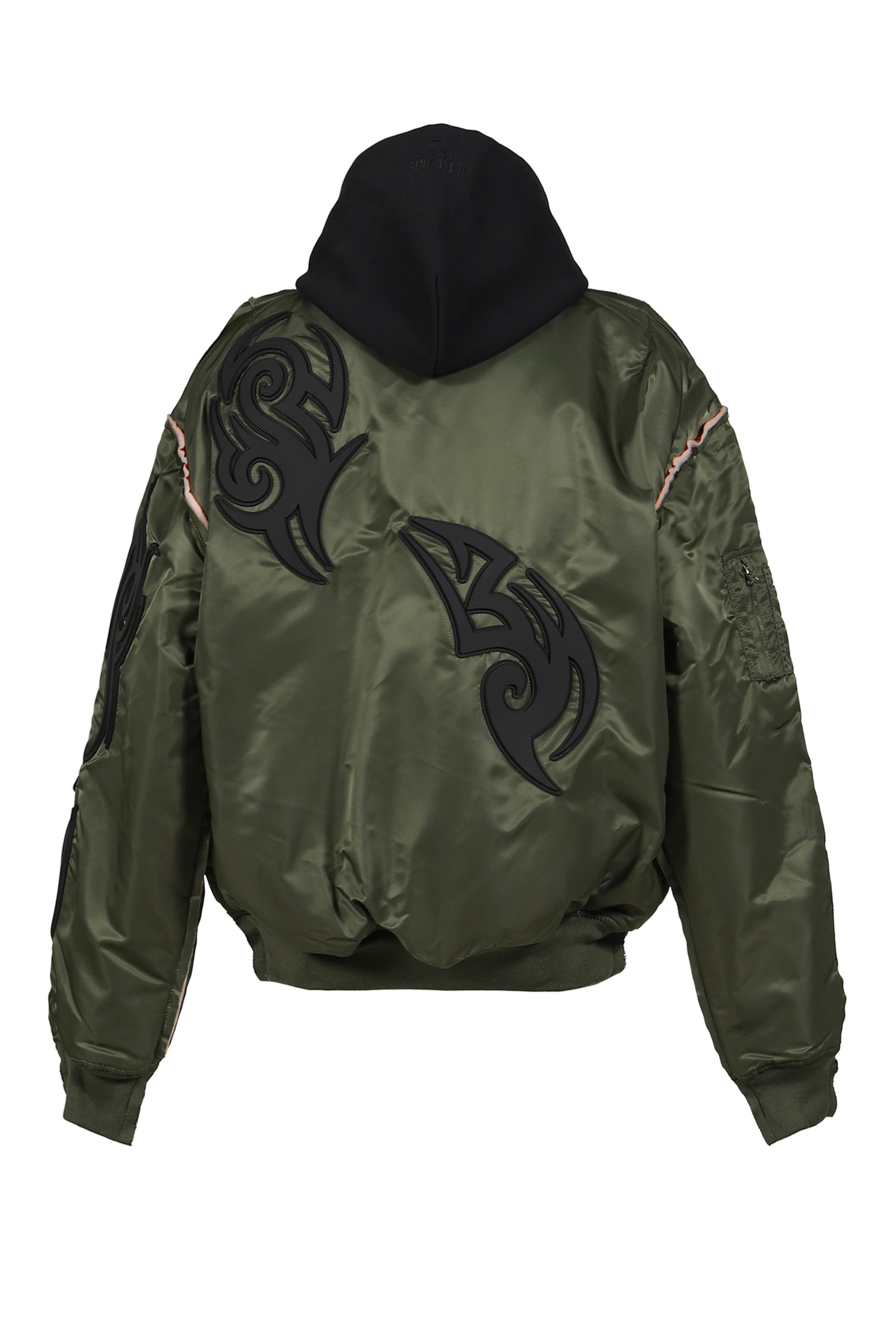 TRIBAL REWORKED BOMBER JACKET / GRN / BLK - 7