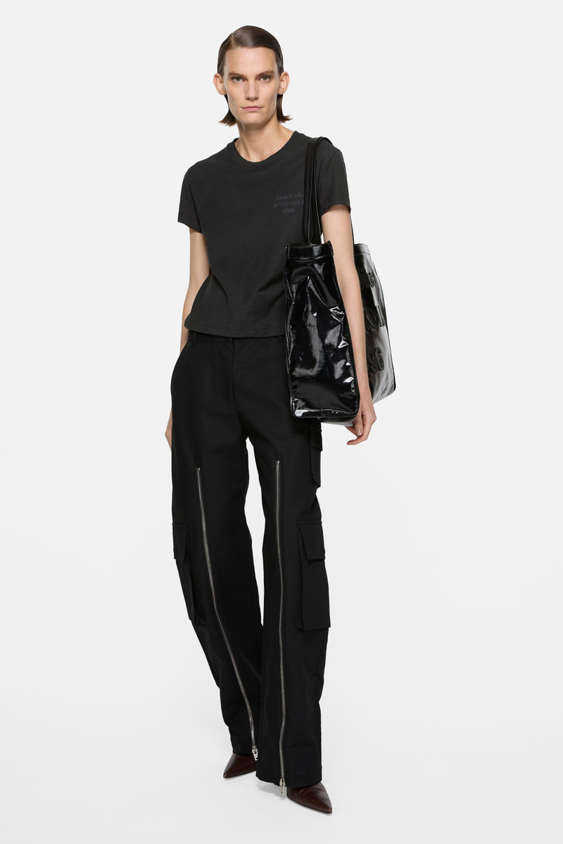 Acne Studios Logo t-shirt - fitted - Black outlook