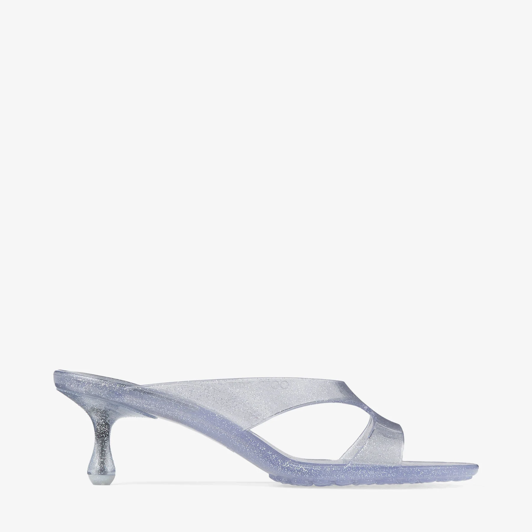 Jelly Drop 50 Silver Glitter Jelly Sandals - 1
