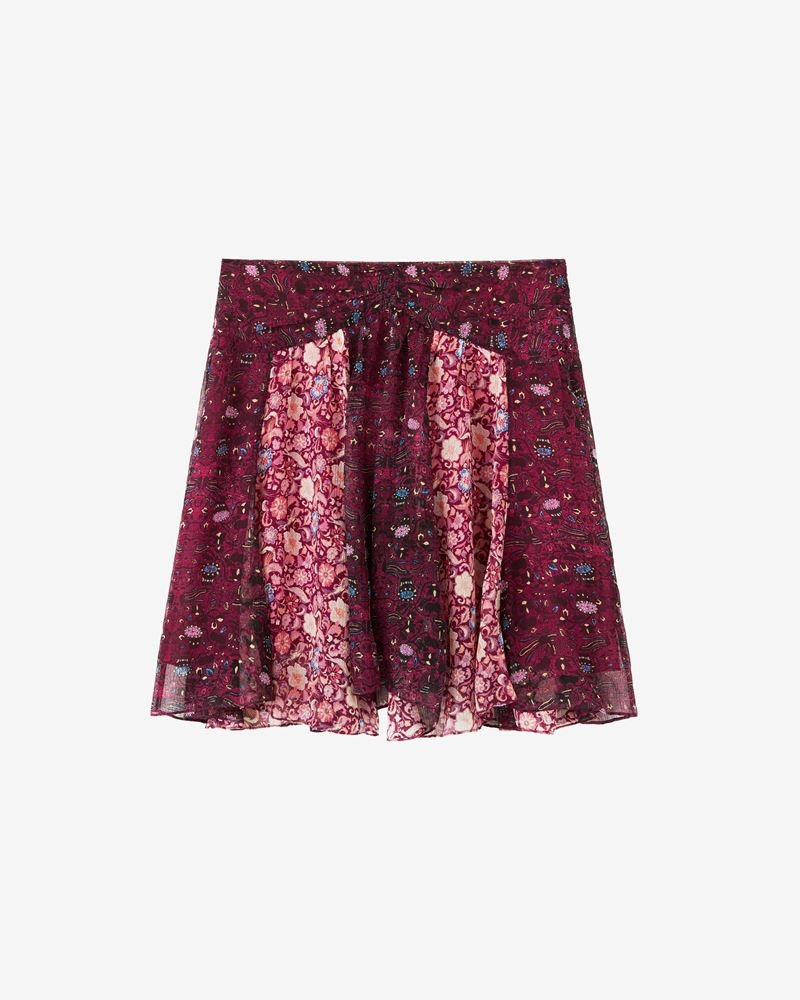 ODA PRINTED SILK SKIRT 1
