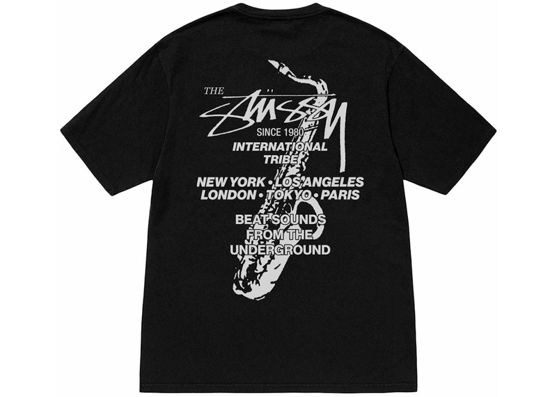 Stüssy Stussy Beat Sounds Pigment Dyed Tee Black outlook