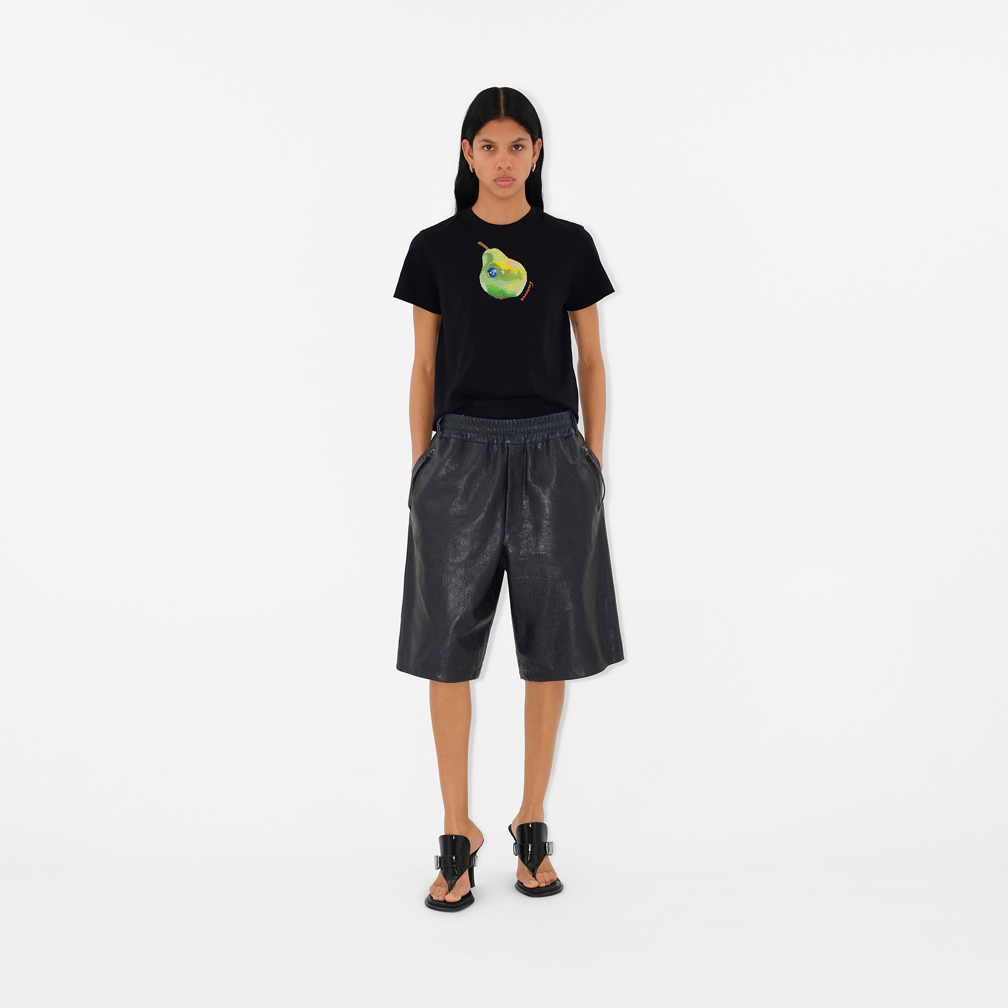 Boxy Crystal Pear Cotton T-shirt - 2