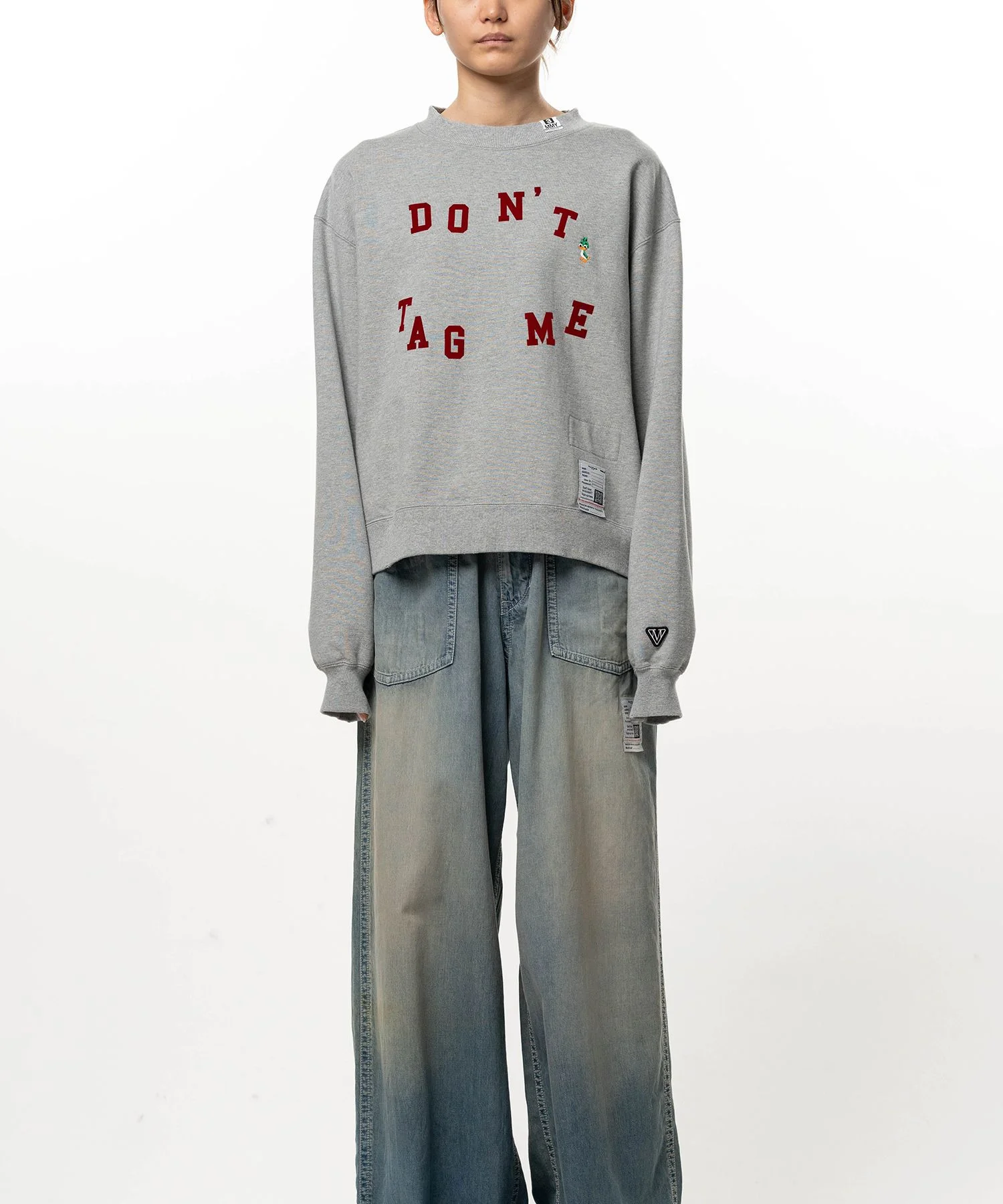 Don't Tag Me. Flocky Printed Sweatshirt - 1