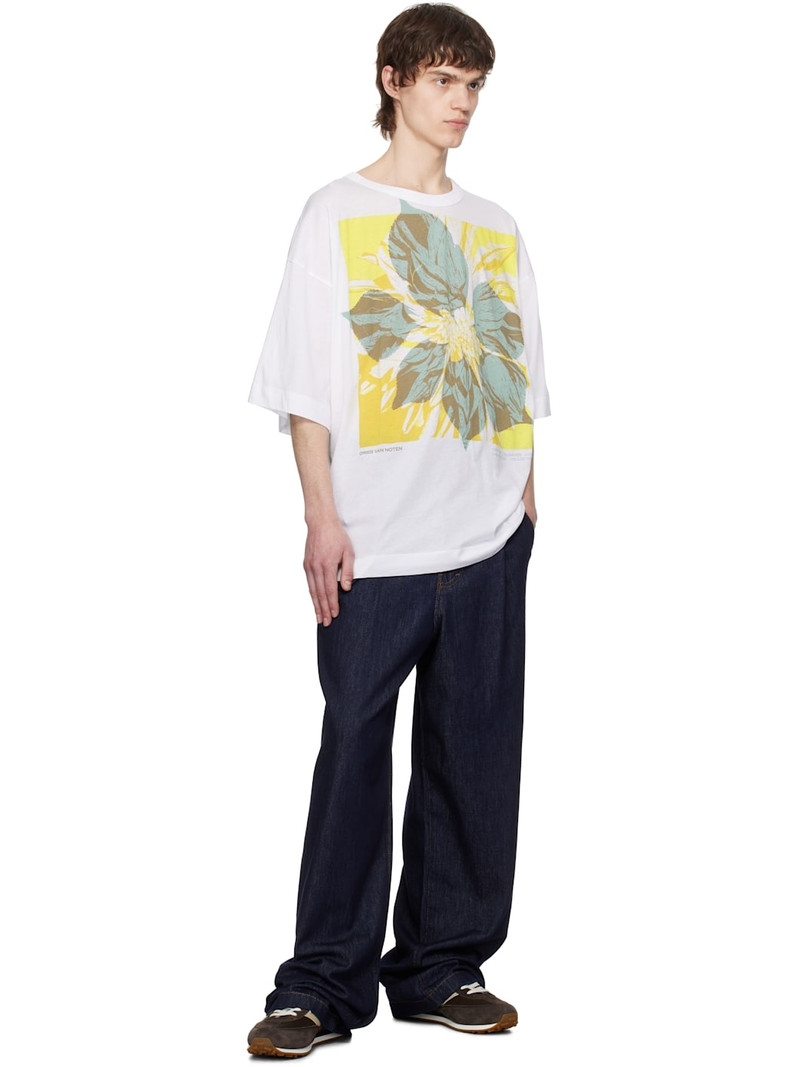 Dries Van Noten White Logo Graphic T-shirt outlook