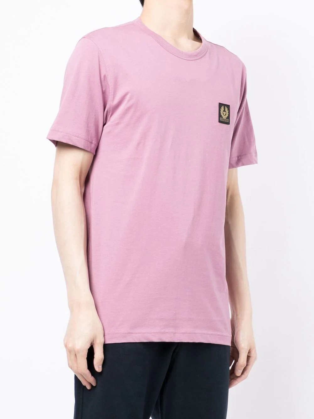 logo-patch cotton T-shirt - 3