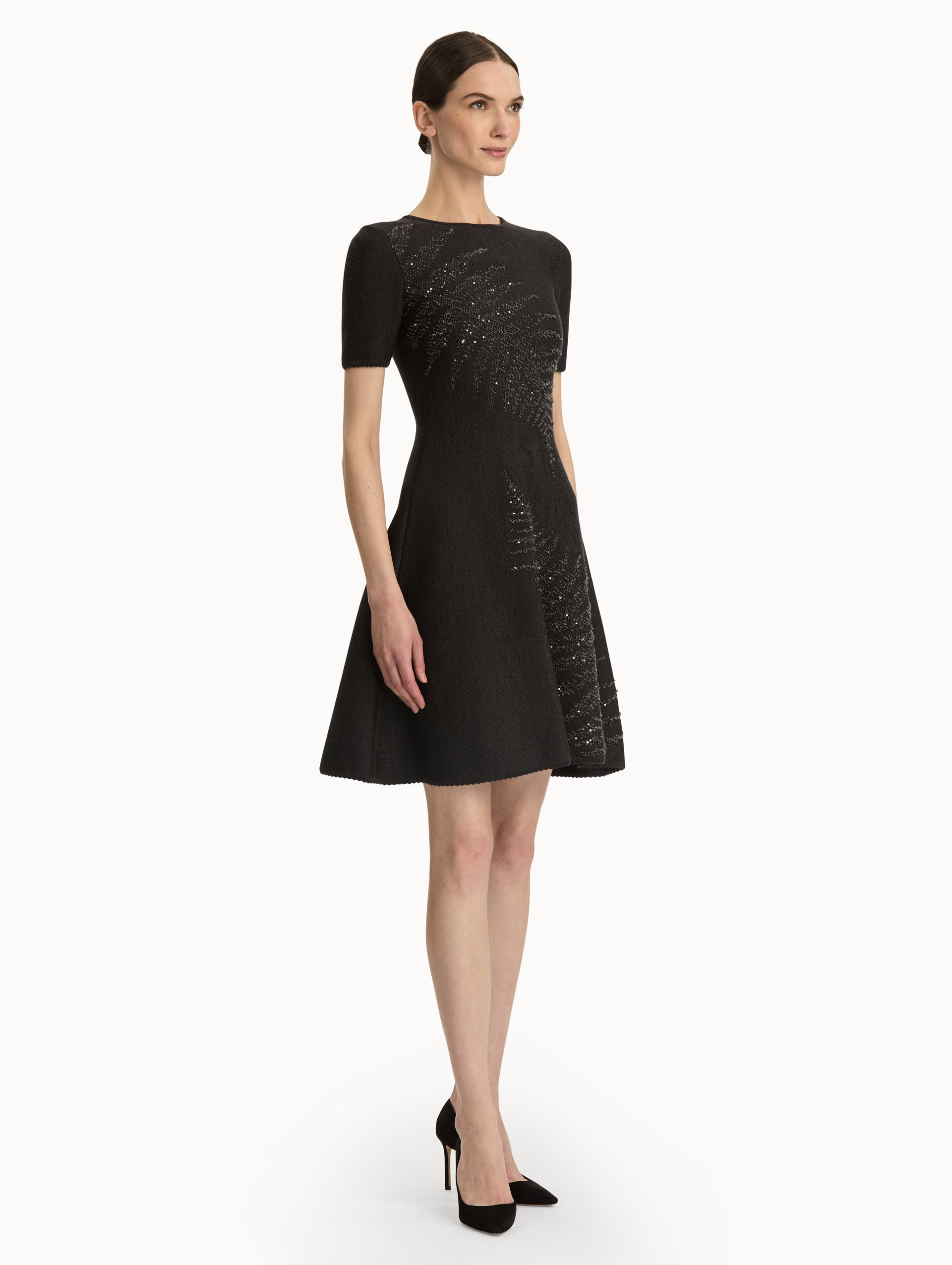 FERN EMBROIDERED KNIT DRESS - 4