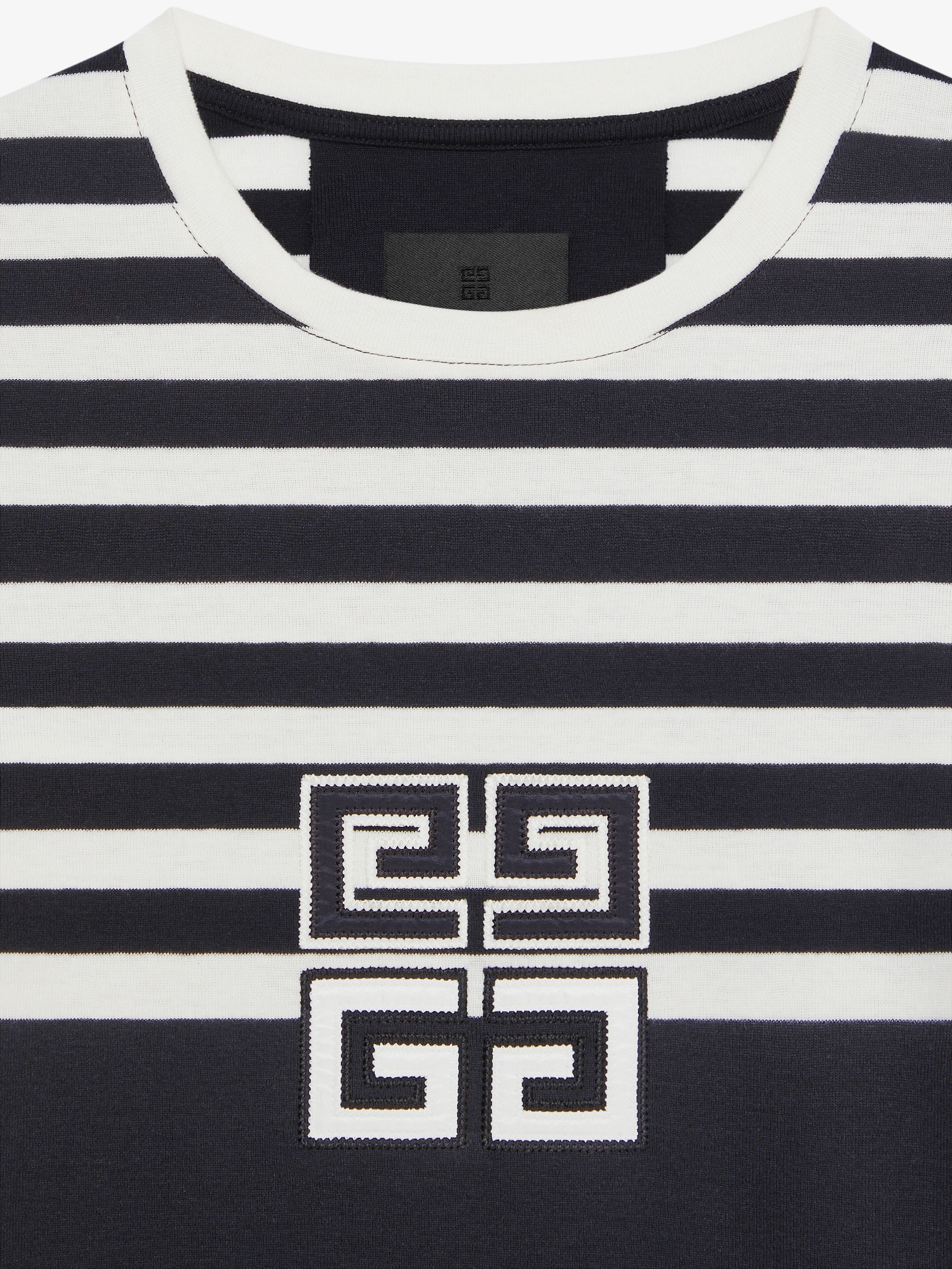 4G SLIM FIT T-SHIRT IN COTTON WITH STRIPES - 5