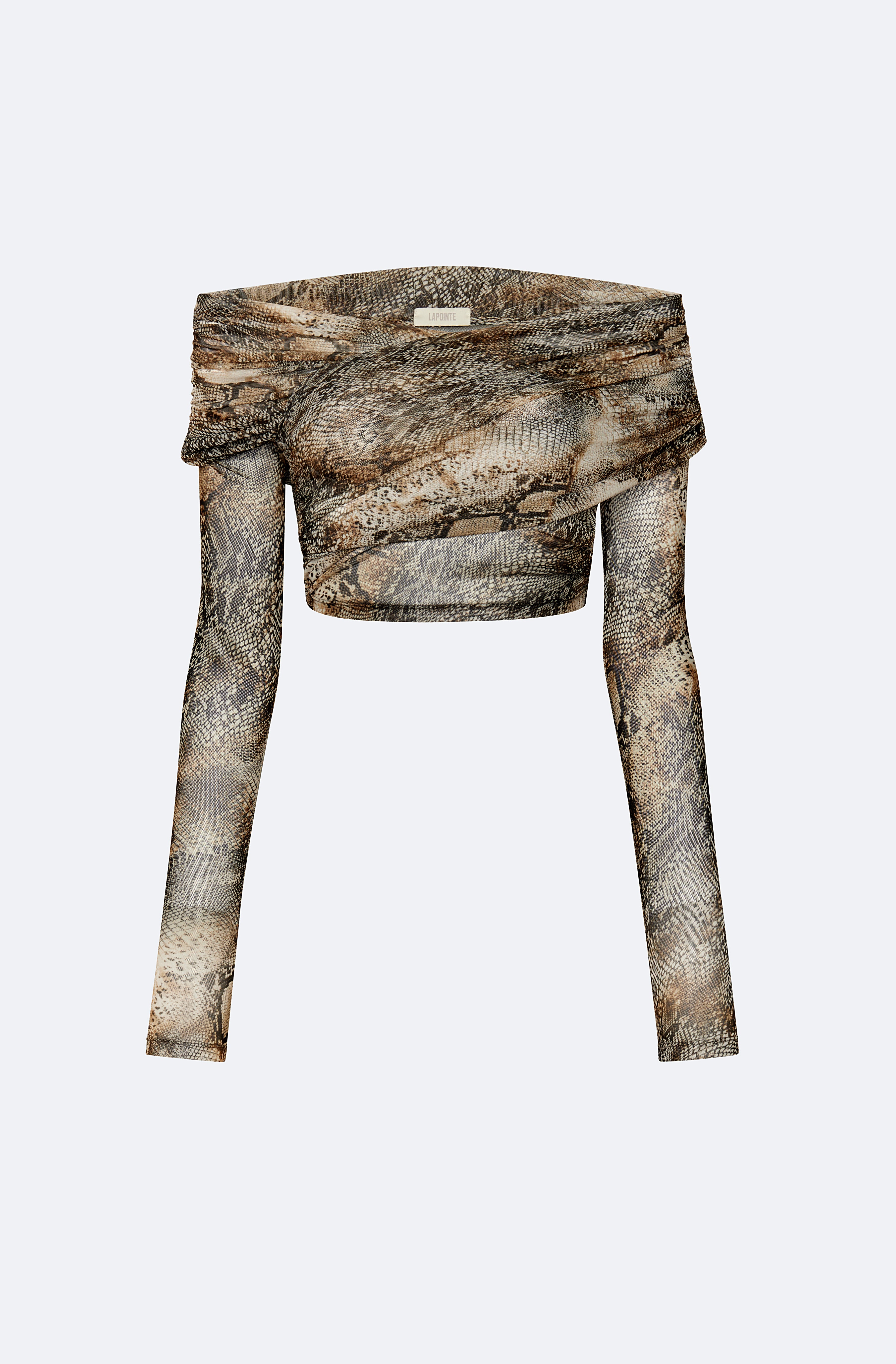 Snake Mesh Wrap Top - 1