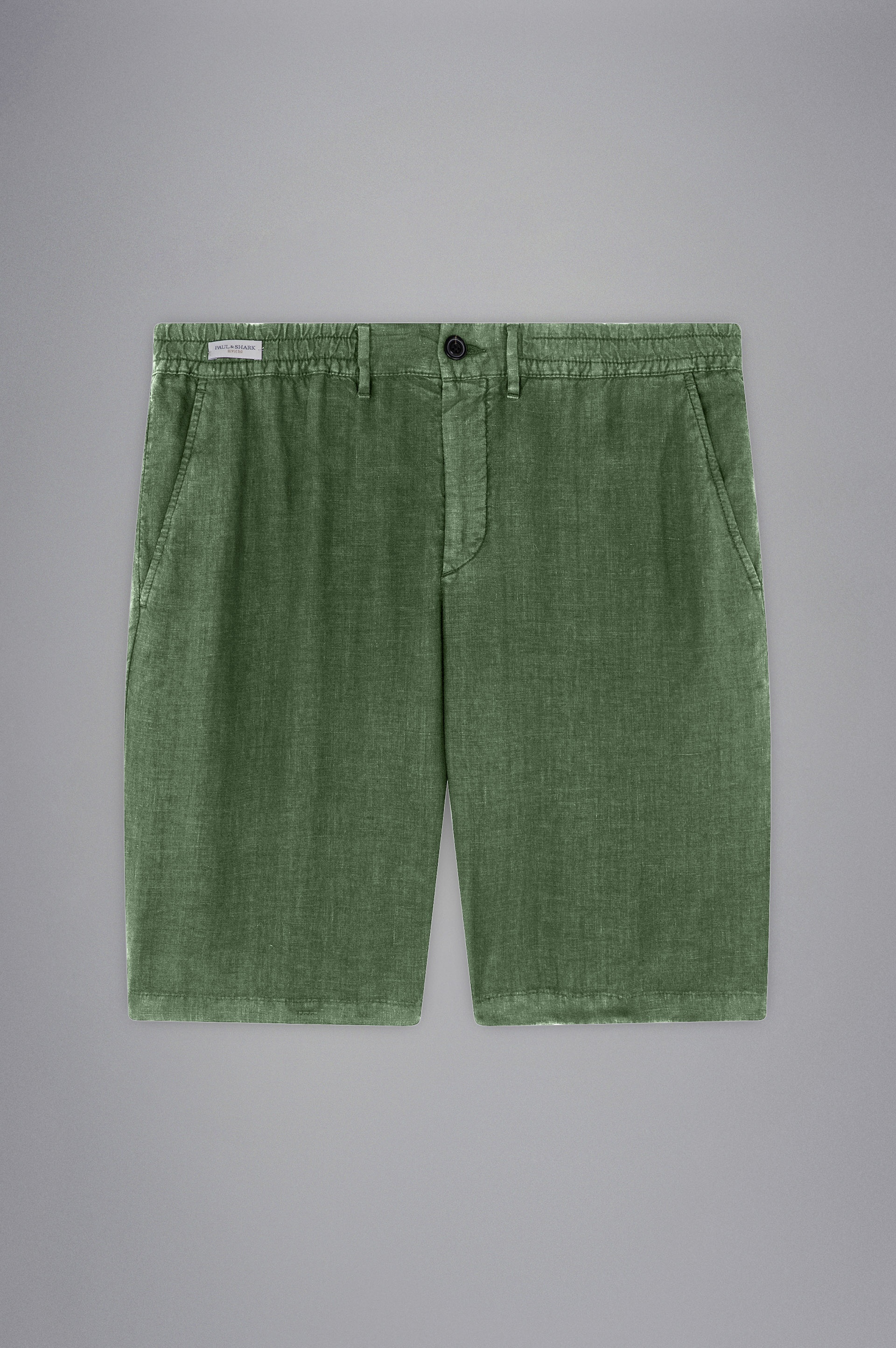 LINEN BERMUDA SHORTS - 1