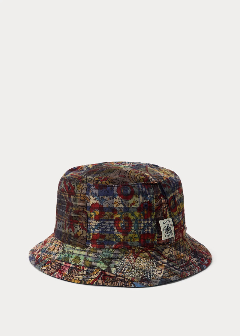 Reversible Madras-Twill Bucket Hat 1