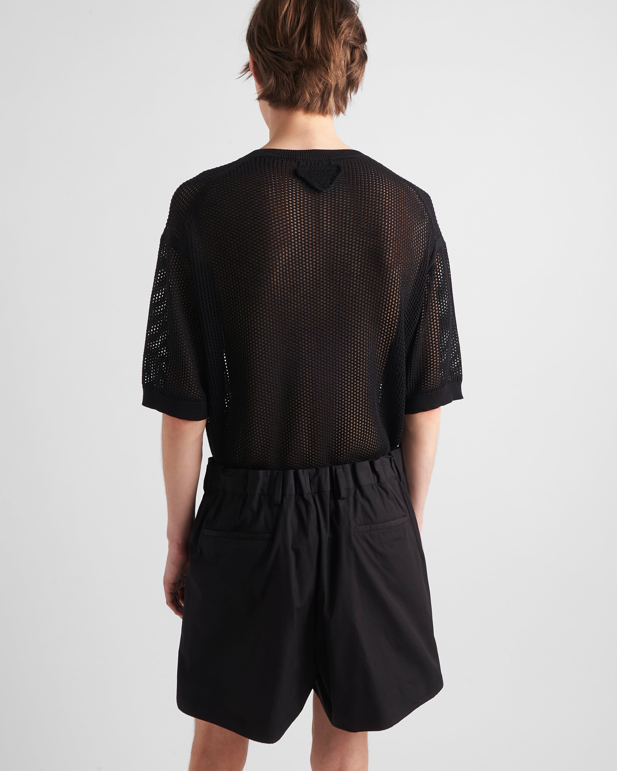 Silk and cotton crew-neck sweater - 5