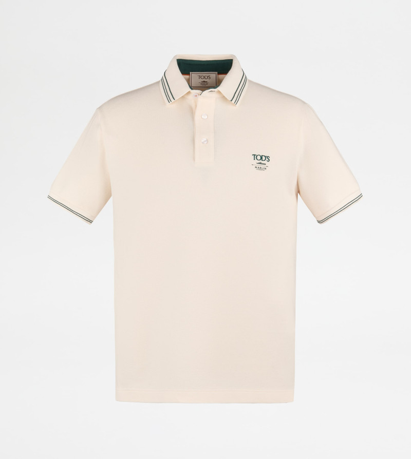 POLO SHIRT IN PIQUET - BEIGE 1