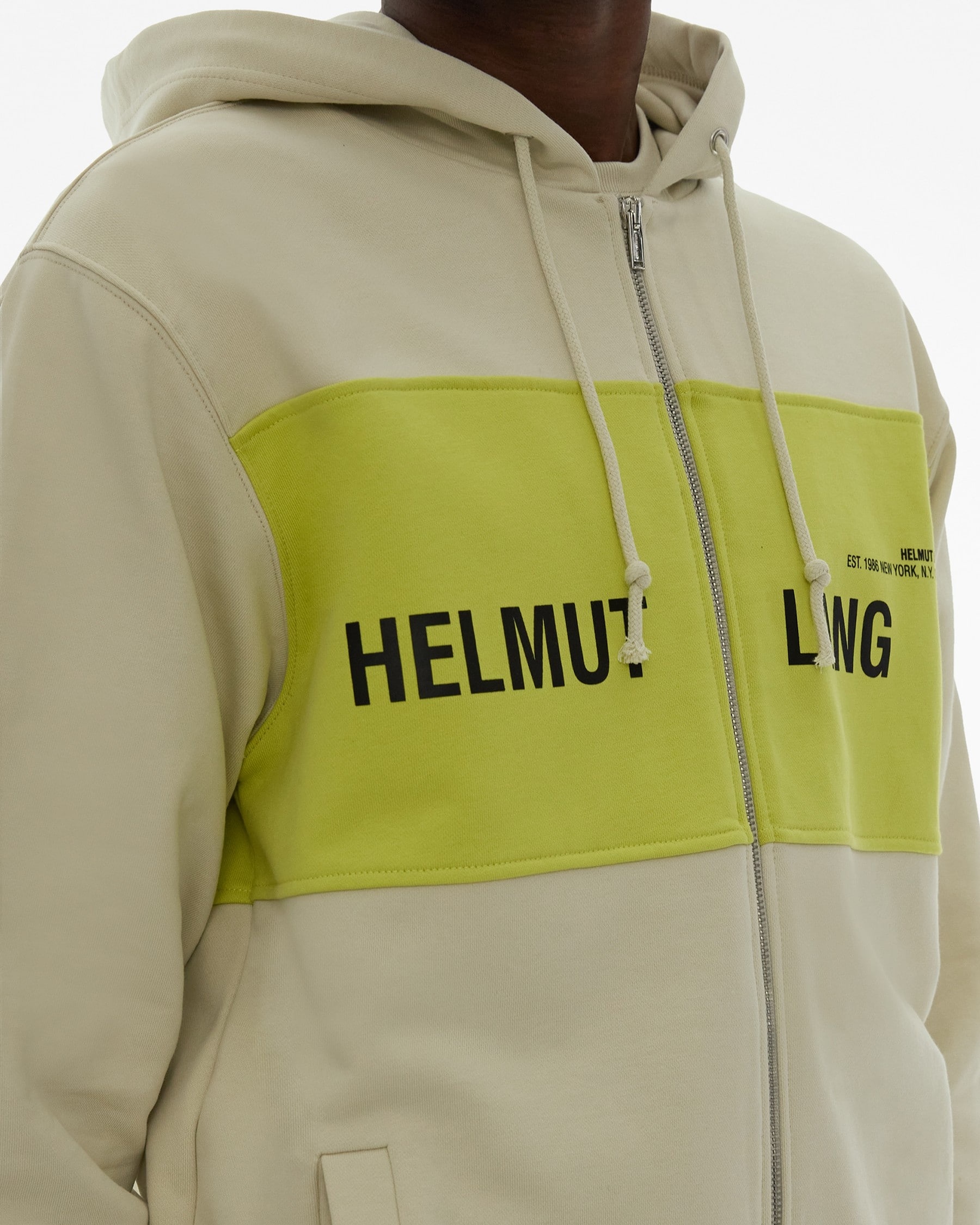 BLOCKED LOGO FULL-ZIP HOODIE - 6