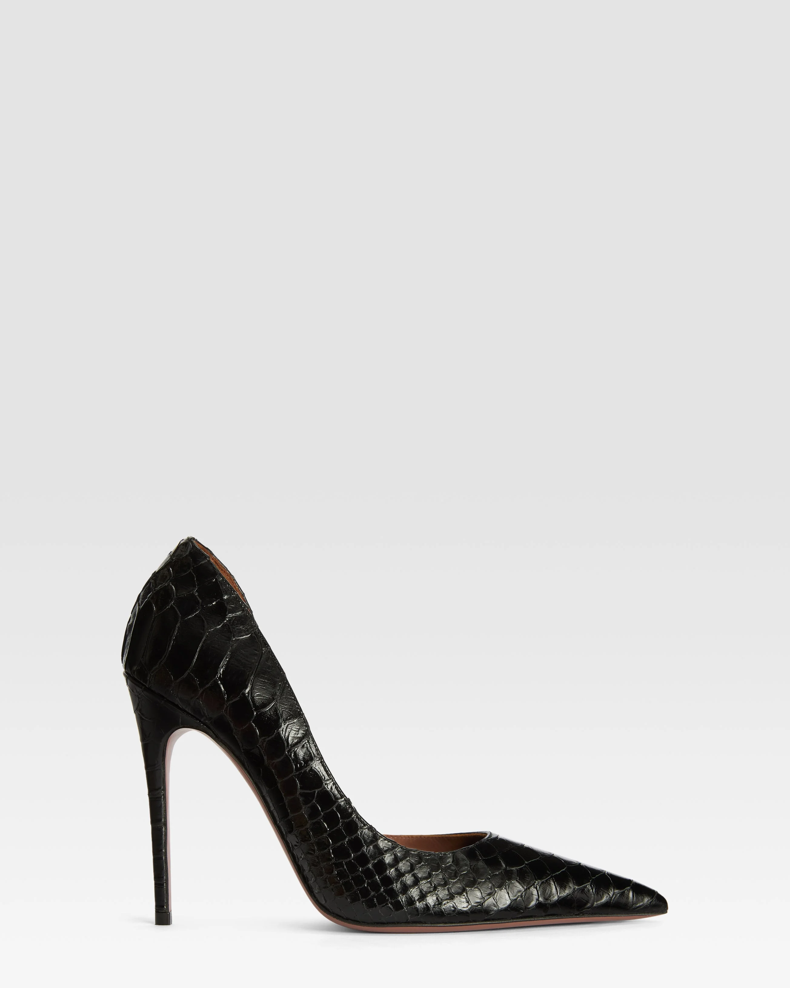 Python-print leather pump - 1