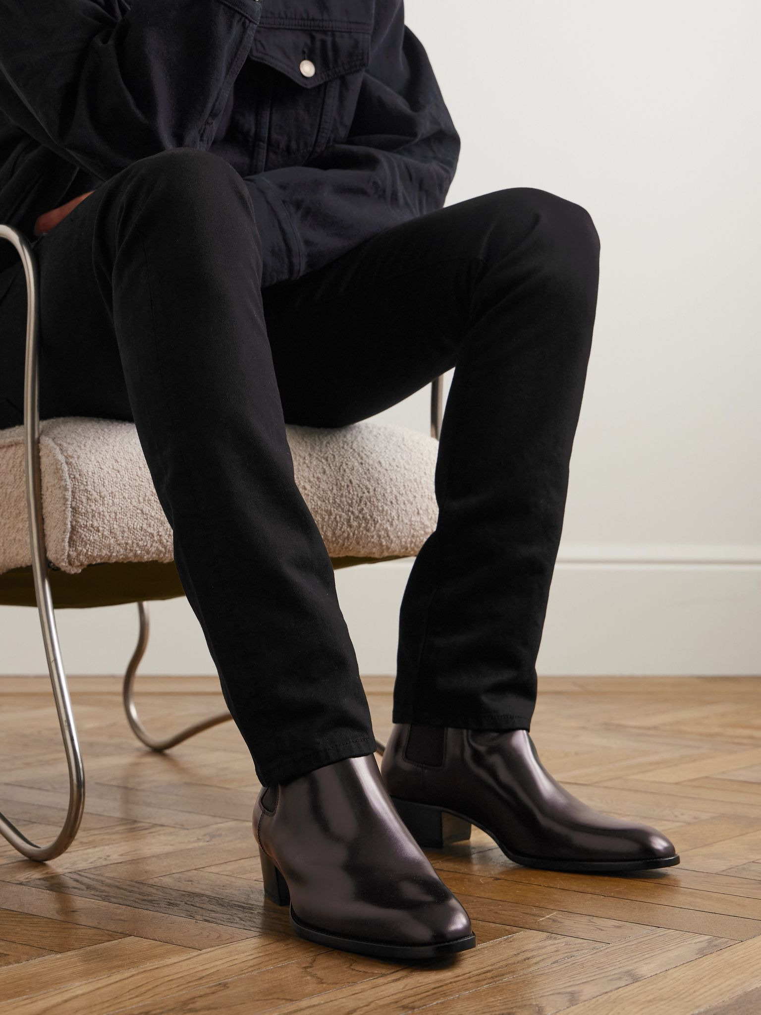 Wyatt Leather Chelsea Boots Brown - 2