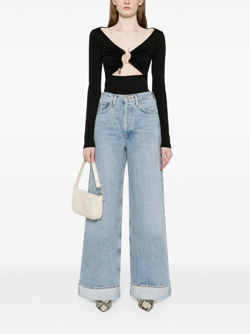 AGOLDE Dame high-rise wide-leg jeans outlook