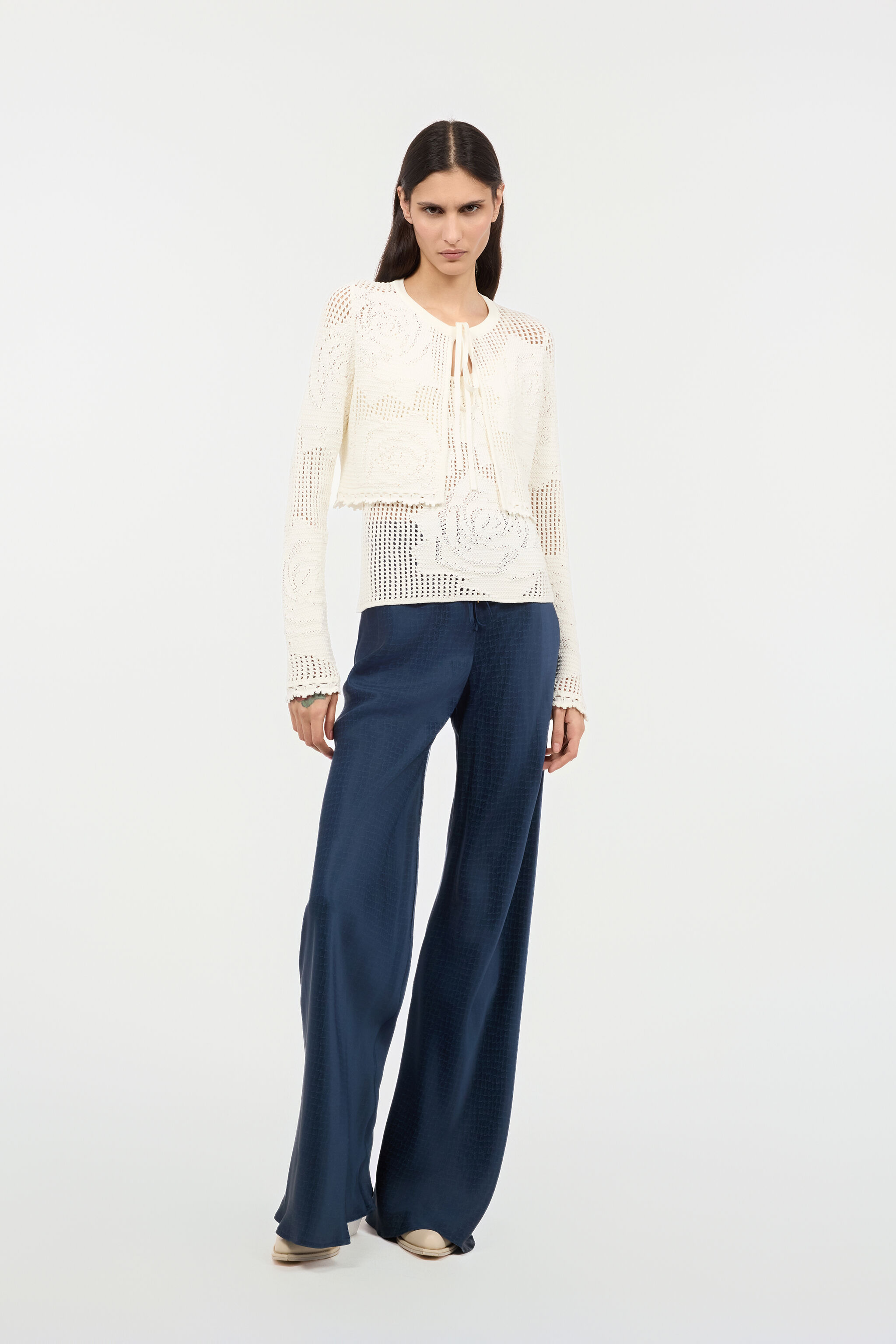 Fluid Silk Pants With Print - 2