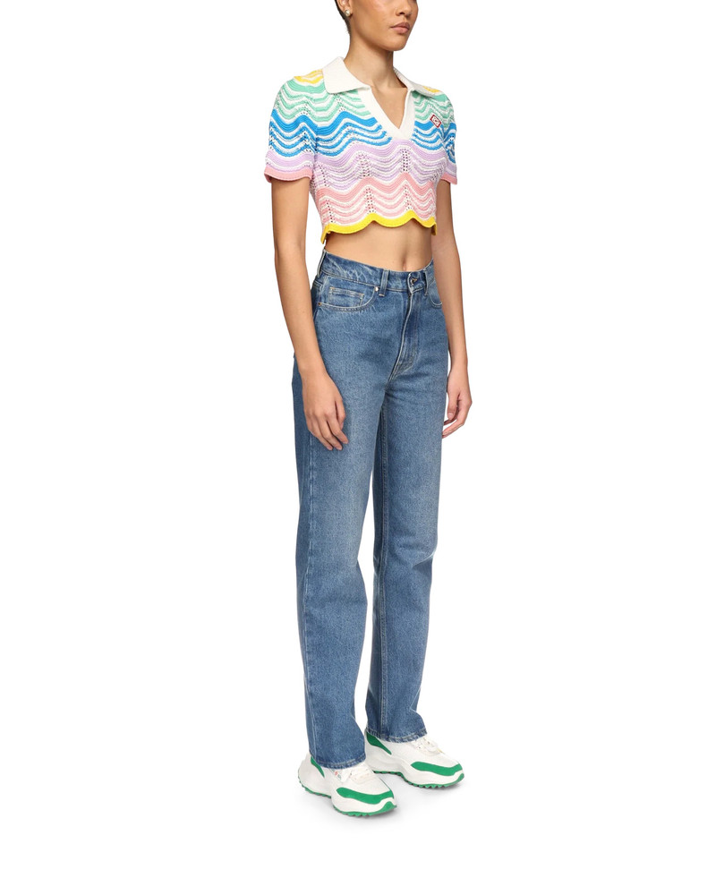 Gradient Wave Crochet Top 5