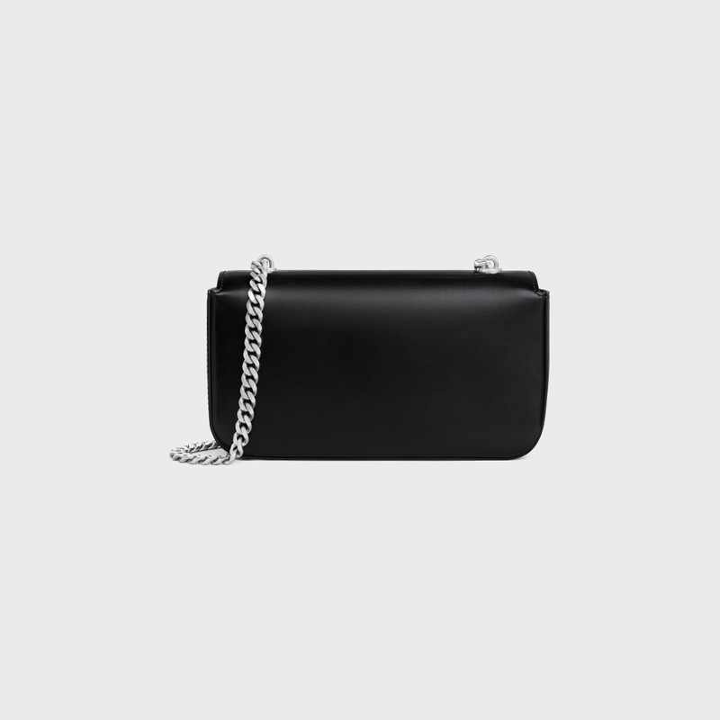CHAIN SHOULDER BAG CLAUDE in shiny calfskin 3