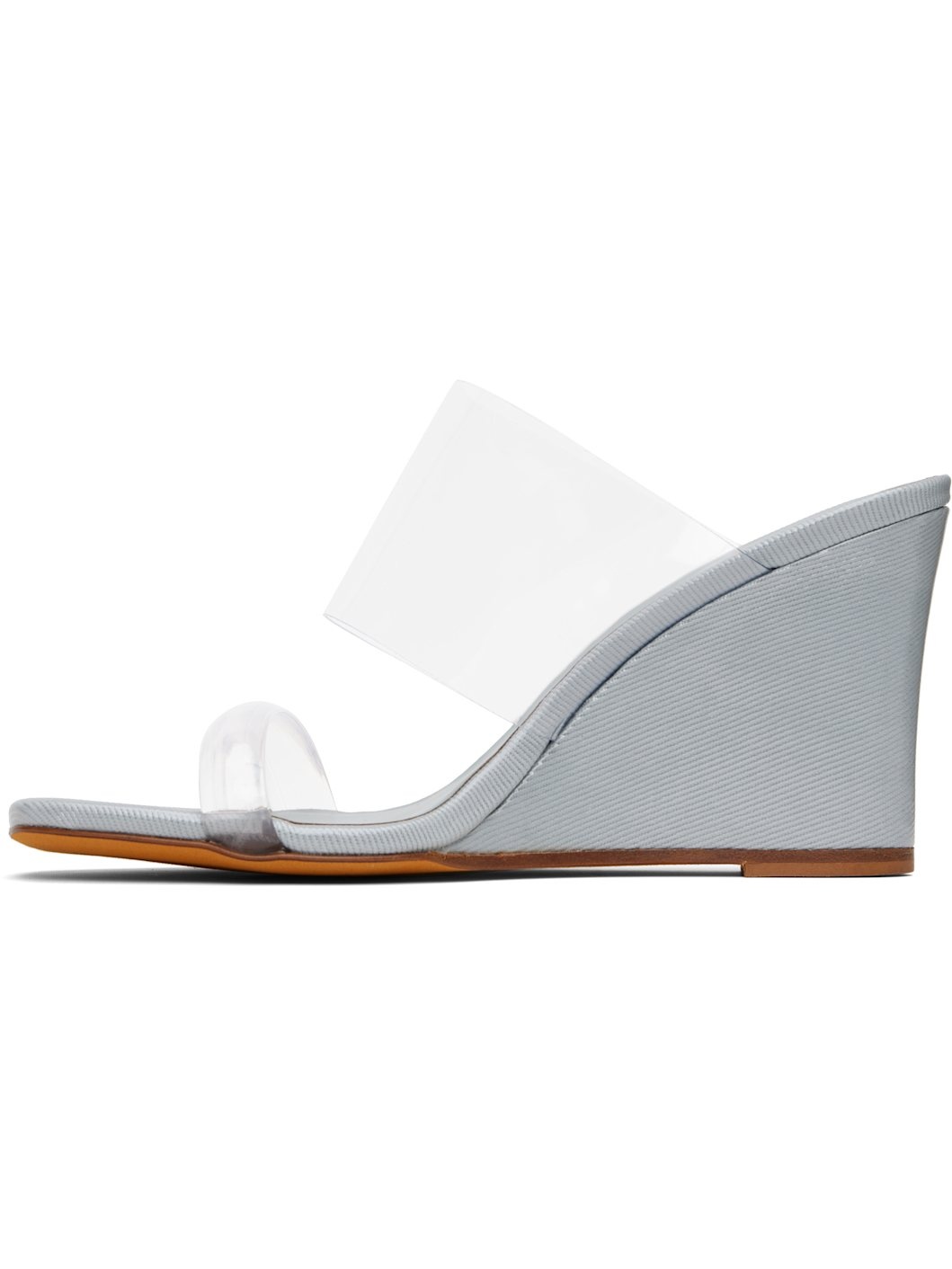 Blue Olympia Wedge Heeled Sandals - 3
