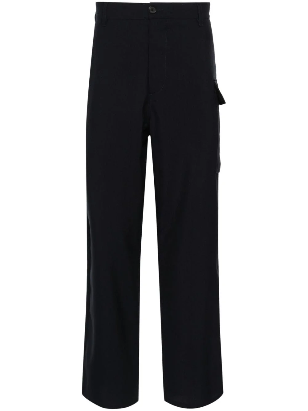 straight-leg wool trousers - 1
