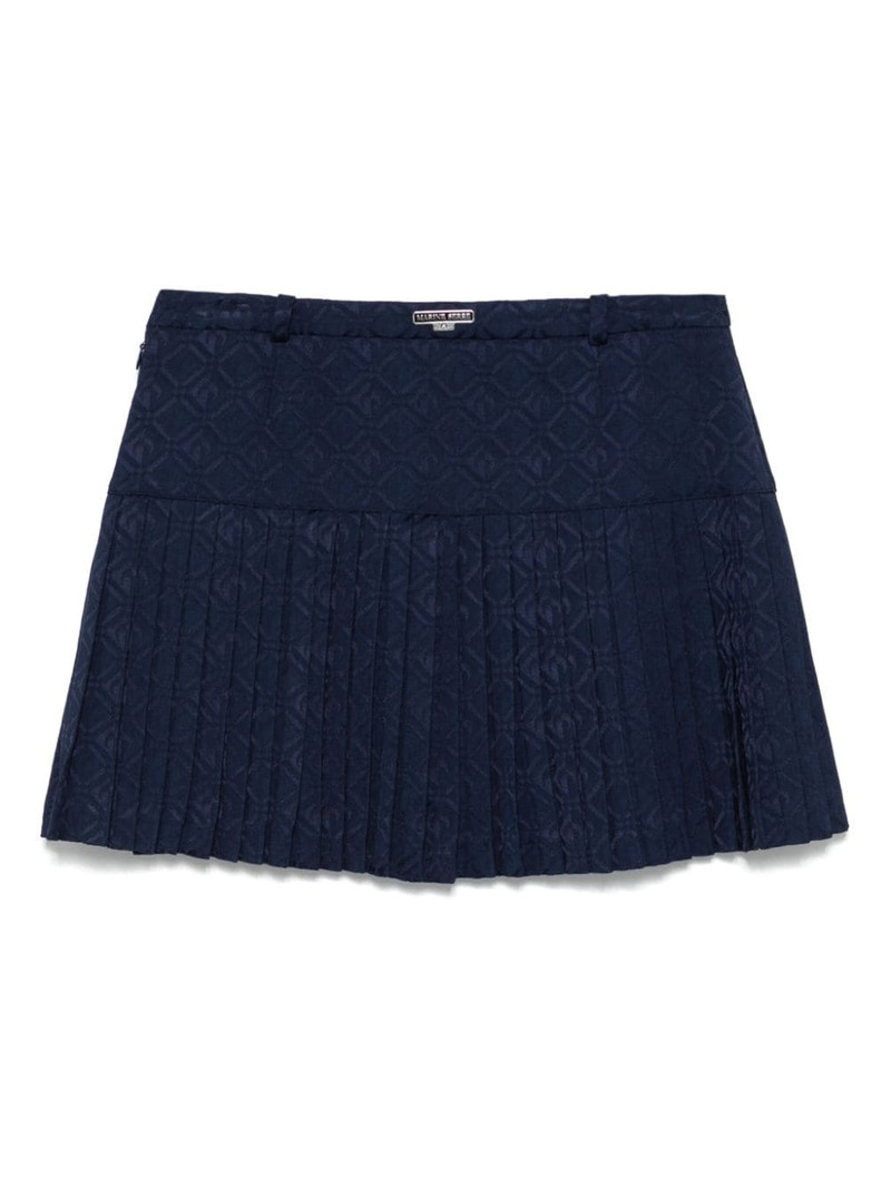 Marine Serre Moon Diamond Jacquard Tailoring Pleated Skirt outlook