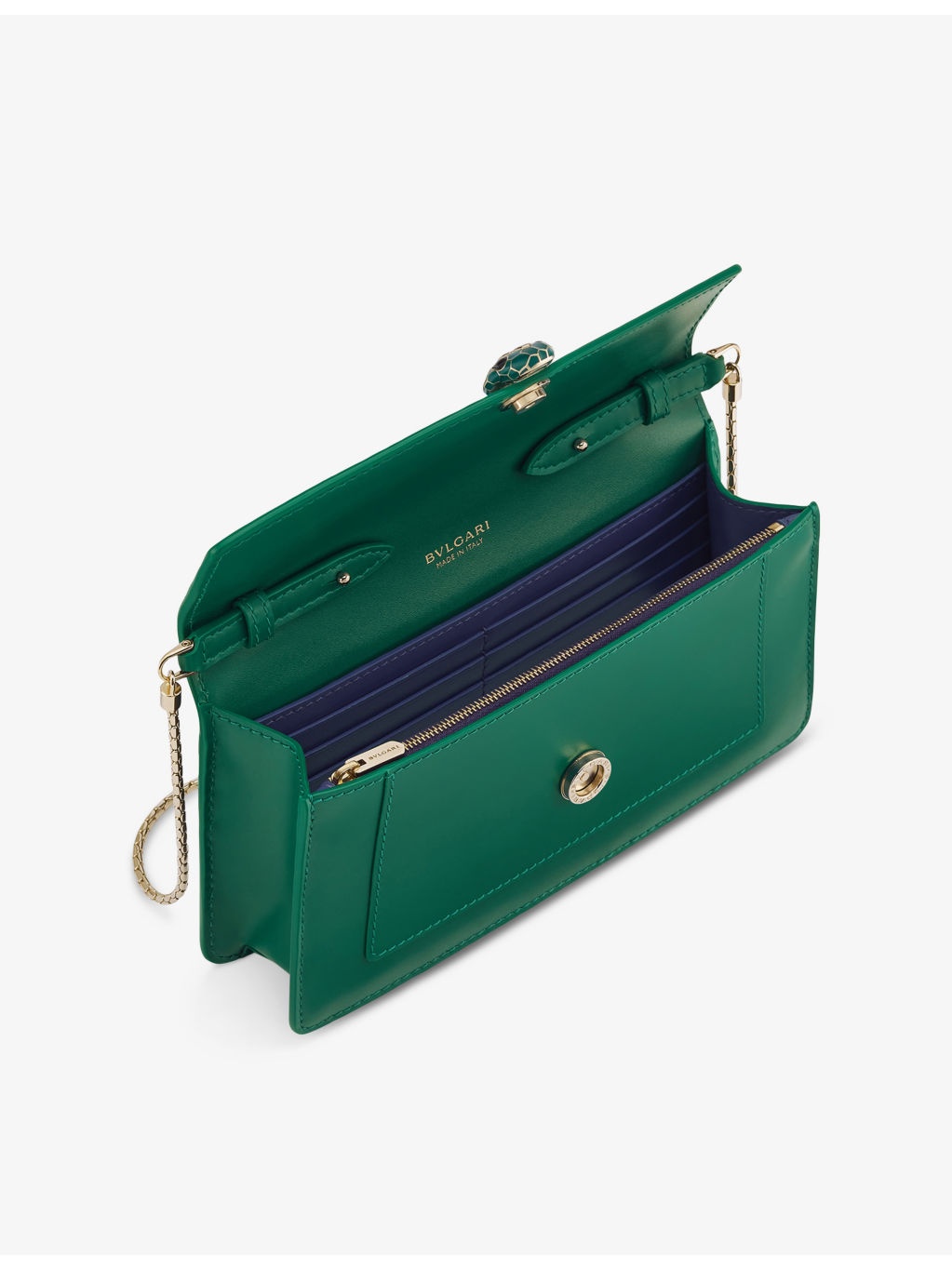Serpenti Forever Chain Leather Pochette - 3