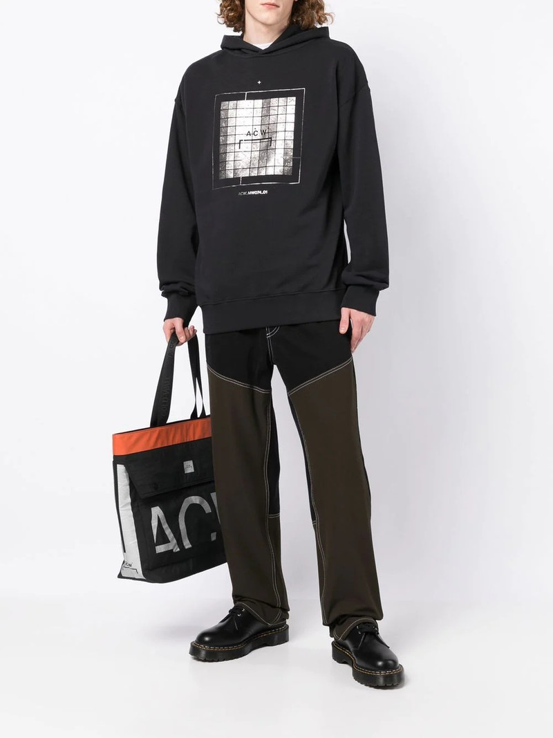 A-COLD-WALL* graphic logo-print hoodie outlook