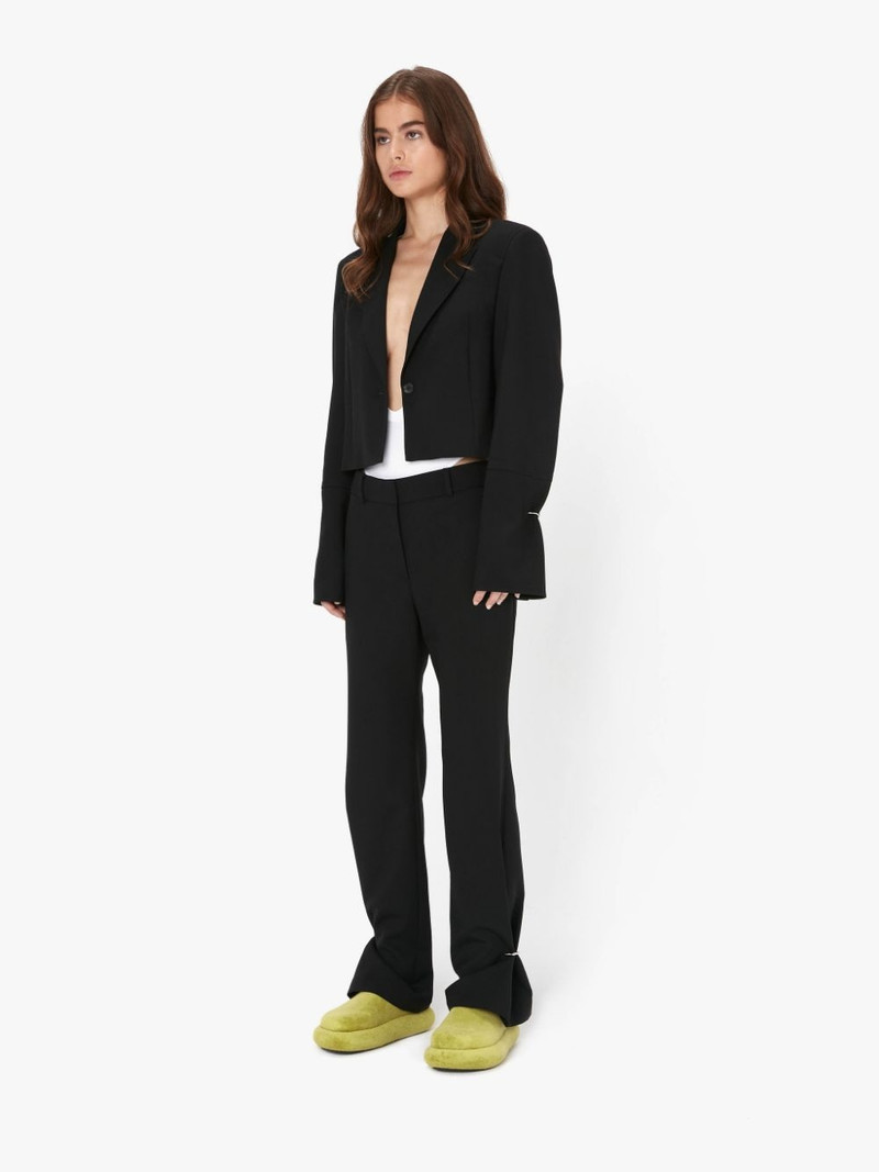 RING DETAIL SLIM LEG TROUSERS 4