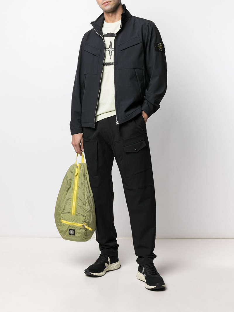 Stone Island cargo-pocket straight-leg track pants outlook
