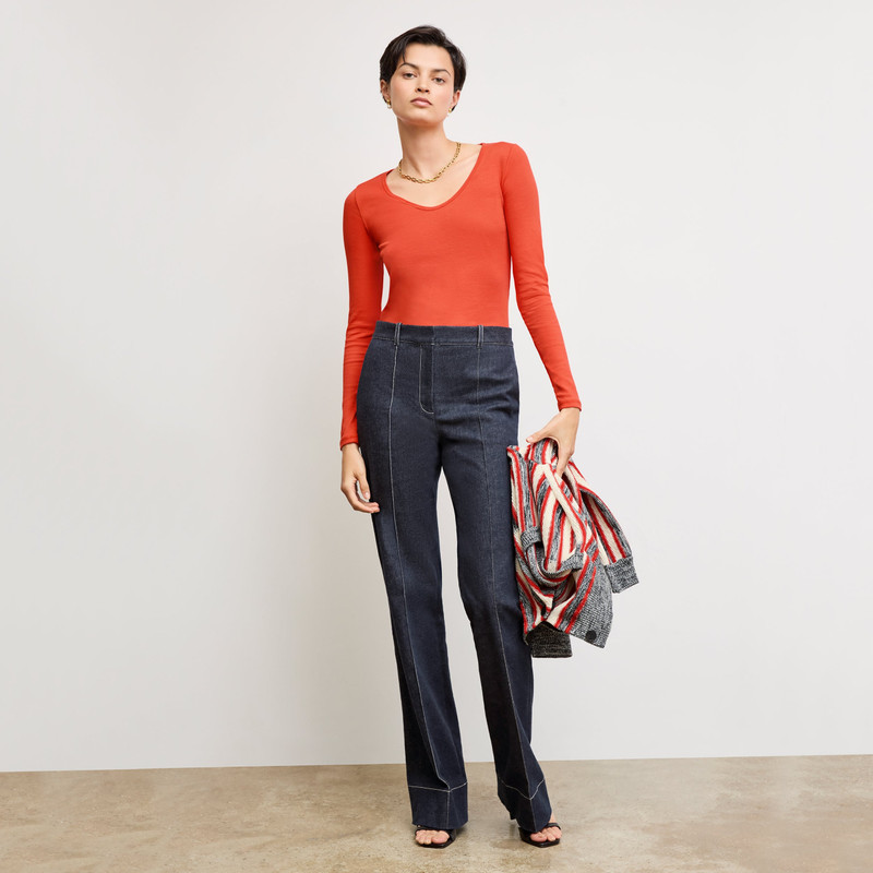Marcia Layering T-Shirt - Organic Ribbed Pima Cotton 4
