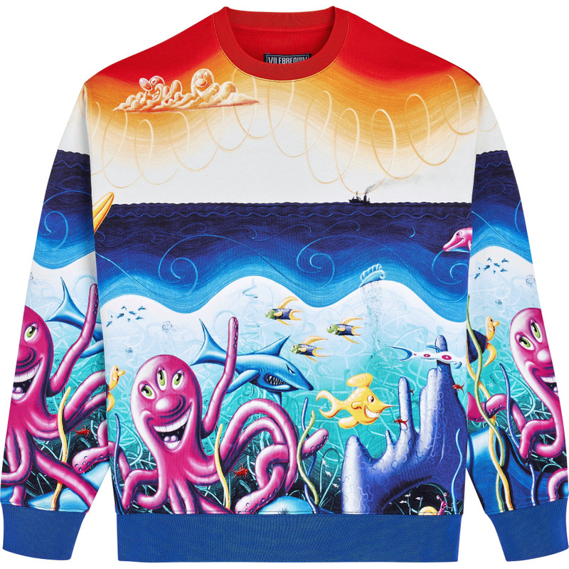 Men Cotton Sweatshirt Mareviva - Vilebrequin x Kenny Scharf 1