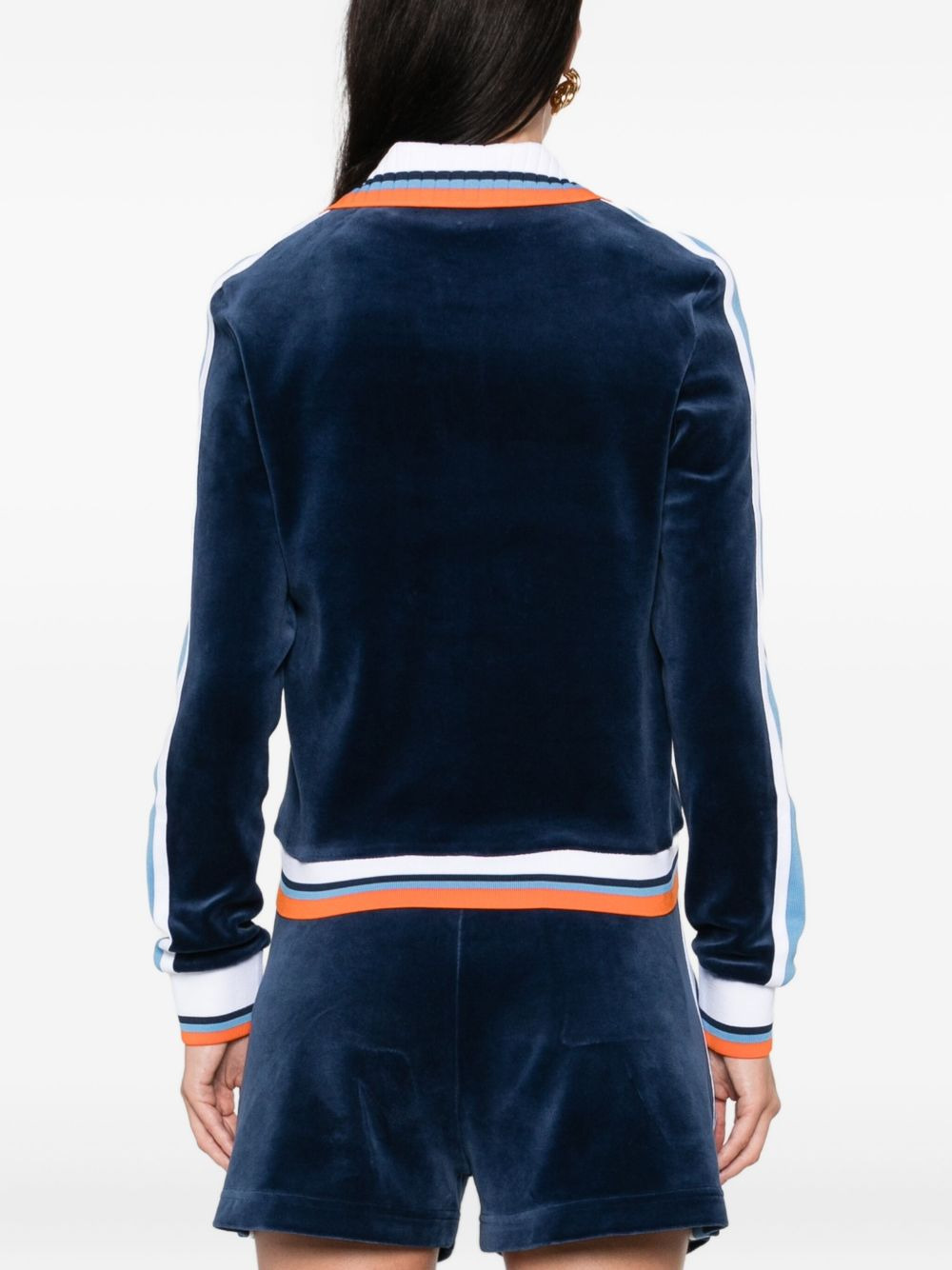 Montagne striped velvet jacket - 4