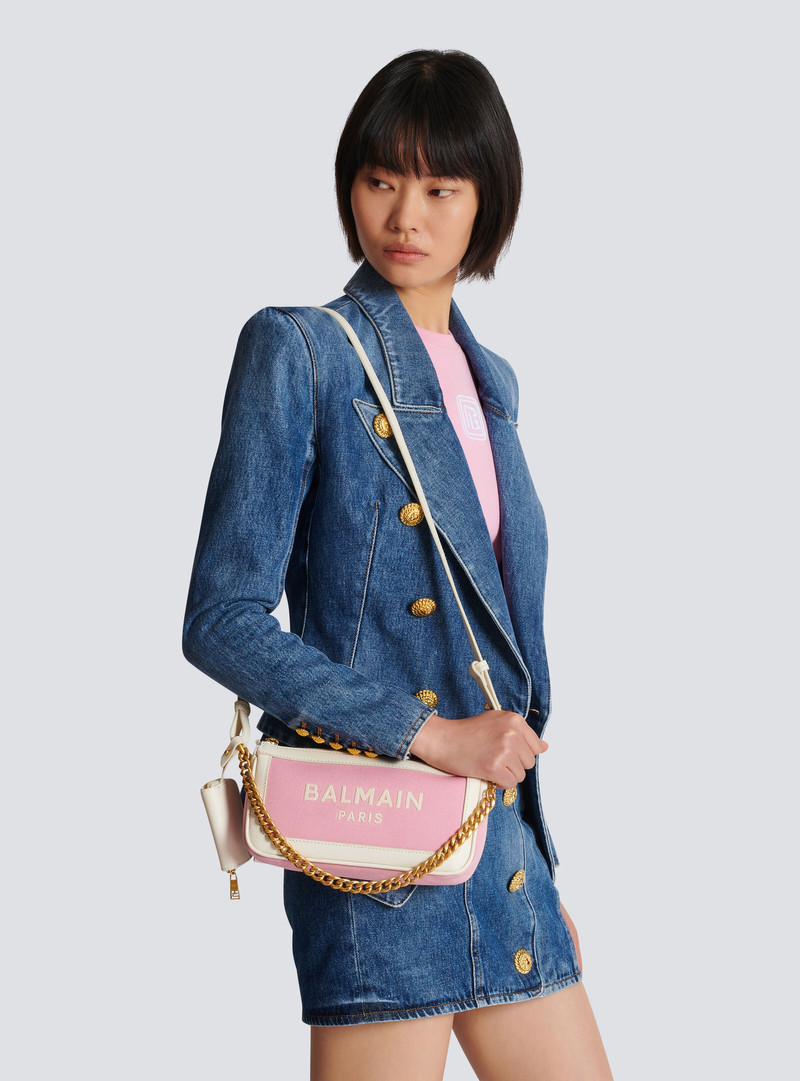 B-Army Chain Pouch in canvas and leather 8