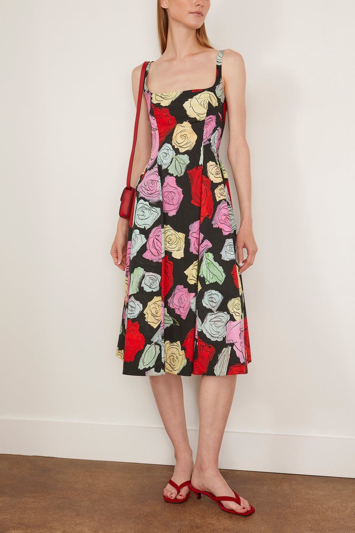 Orion Poplin Balloon Dress in Black - 2