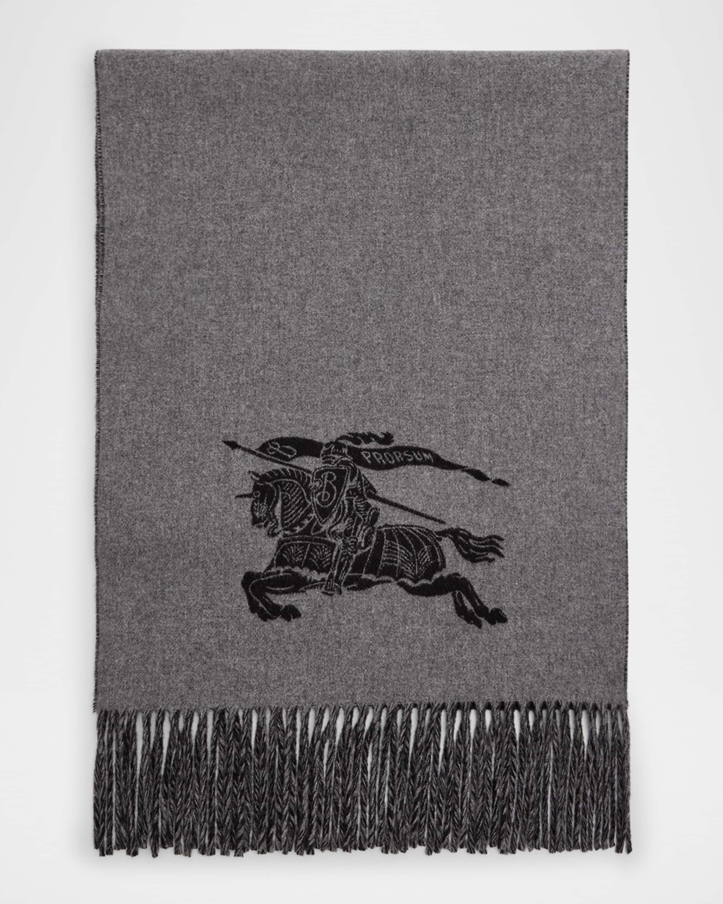 Men's Cashmere EKD Jacquard Scarf - 1