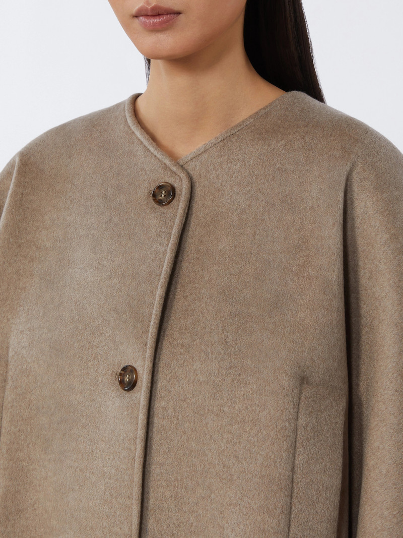 BLASONE Cashmere cape with scarf detail - TAWNY BRONZE BROWN 5