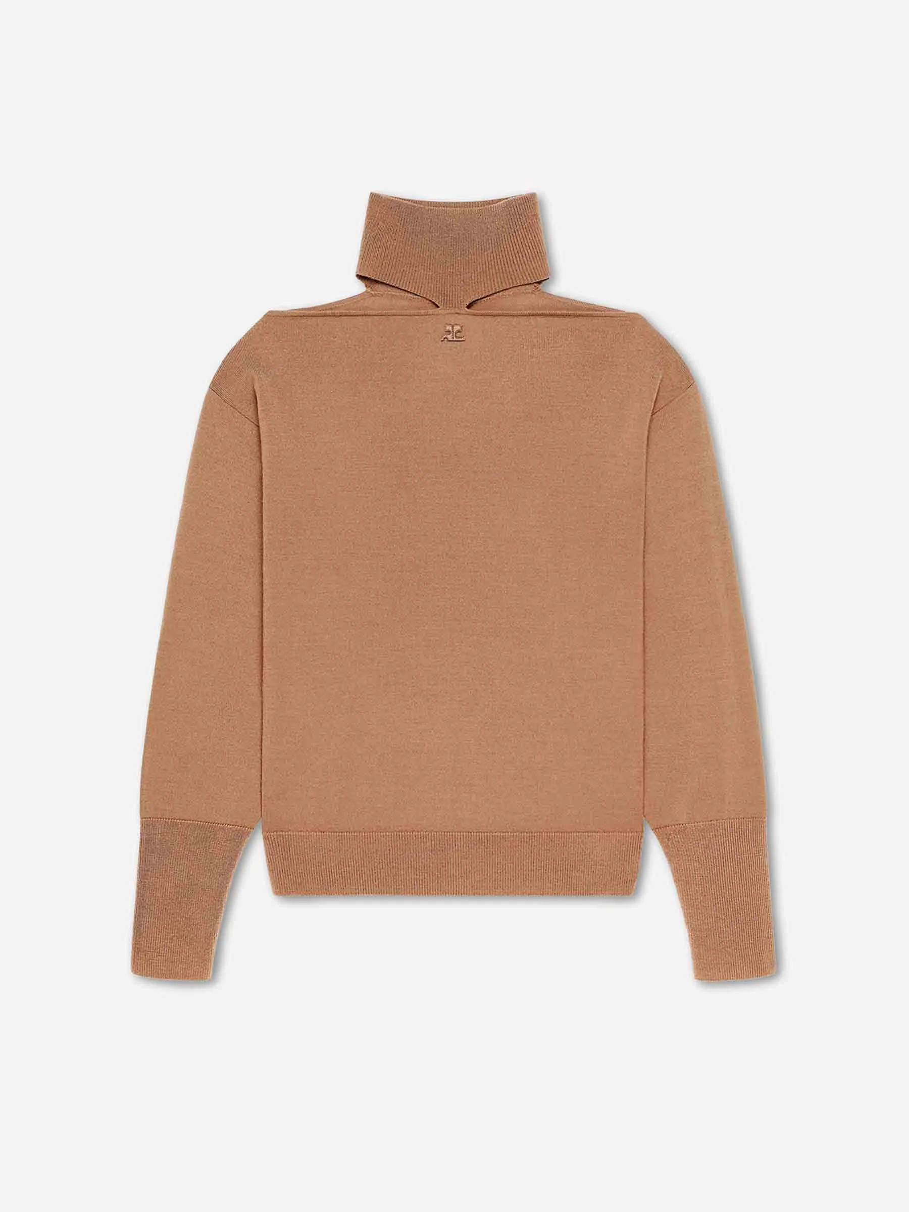 STRUCTURED KNIT SWEATER WITH A DEFINED SILHOUETTE - 1