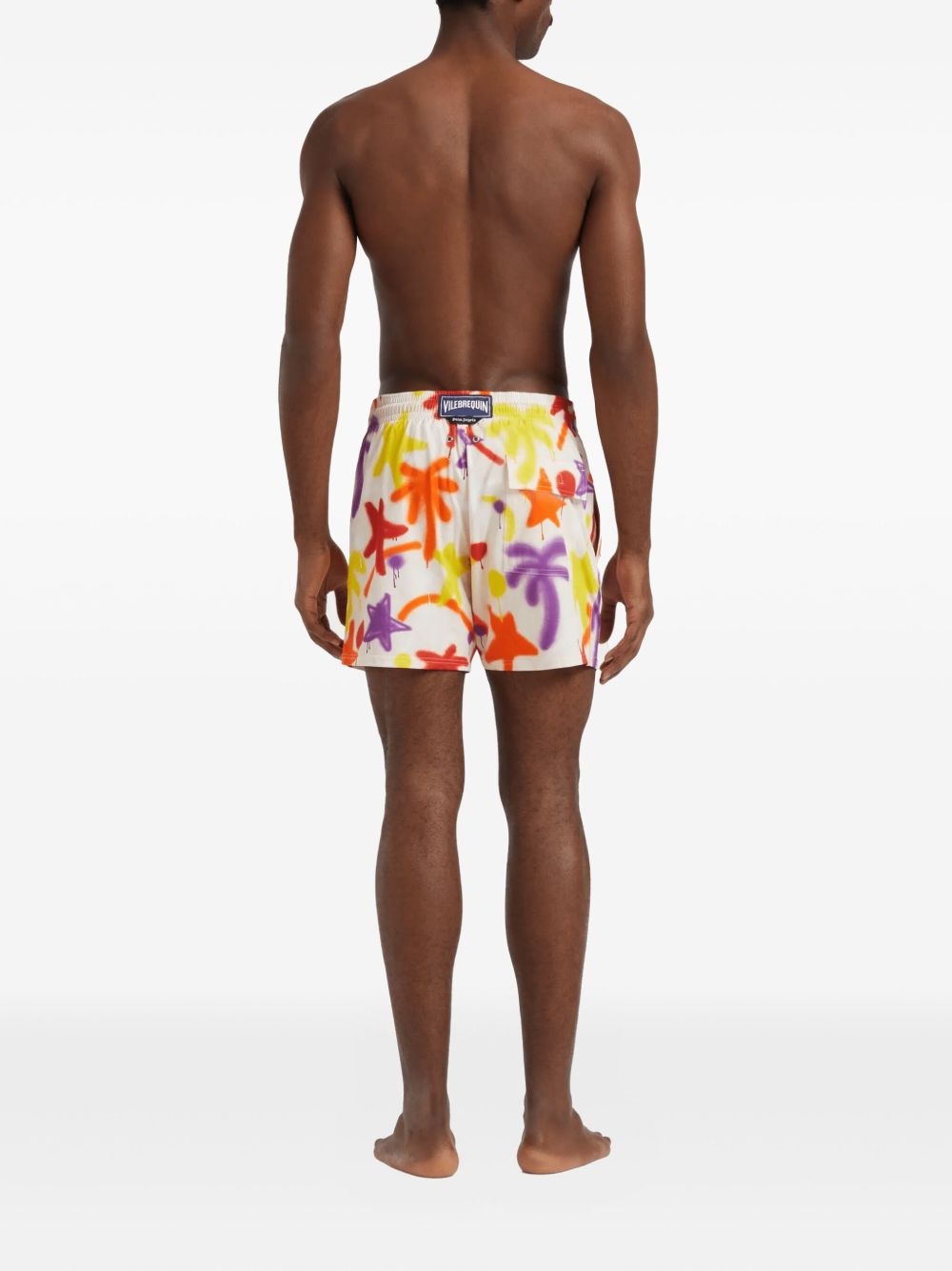 x Palm Angels Spray Paint swim shorts - 4